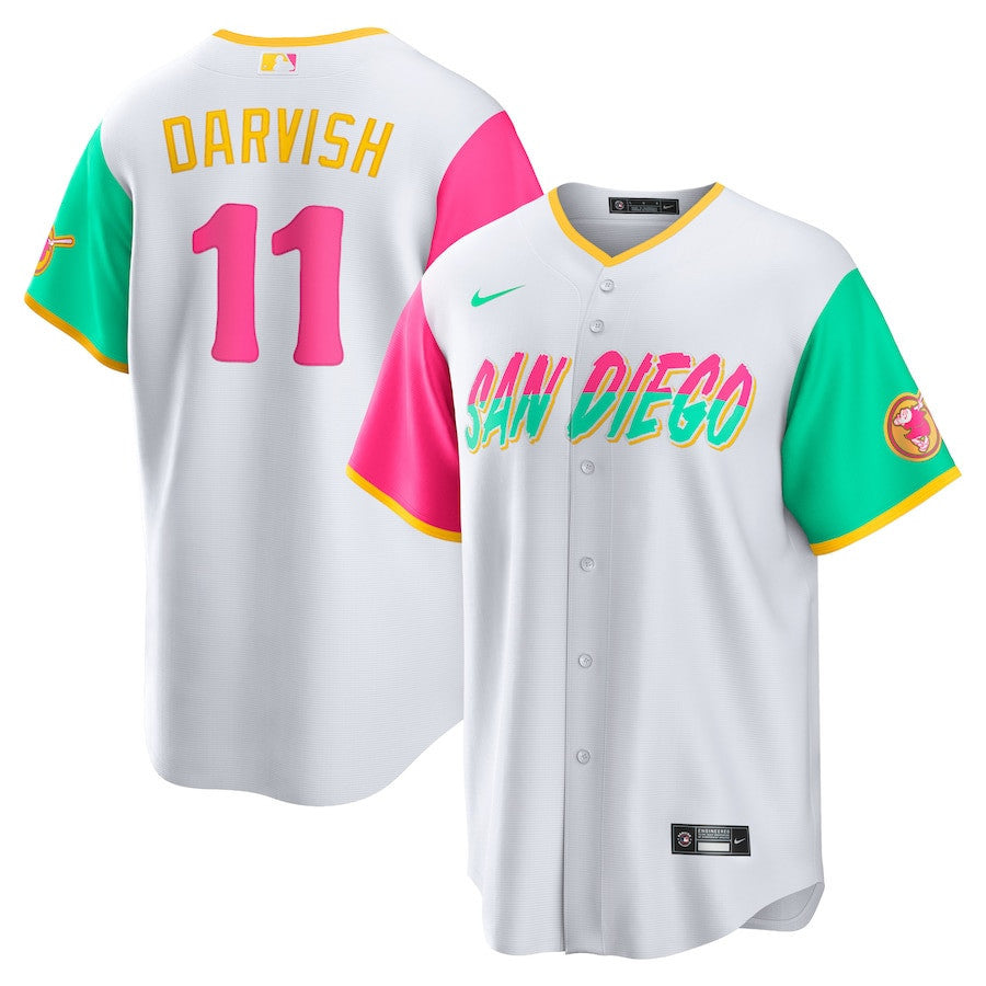 Men's San Diego Padres White 2022 City Connect Player Jersey - All Stitched