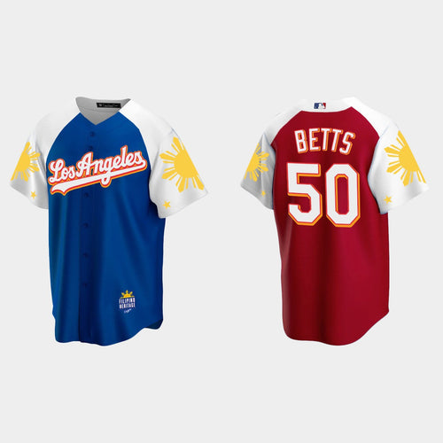 Los Angeles Dodgers 2022 Filipino Heritage Night Jersey - Royal Red