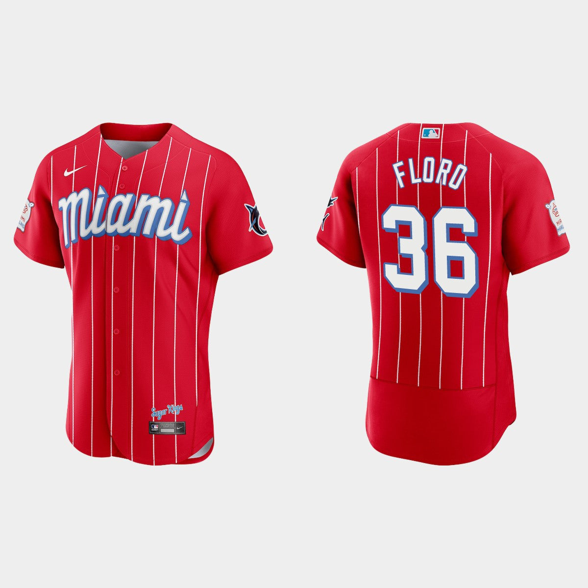 Men's Miami Marlins City Connect Authentic Jersey - All Stitched