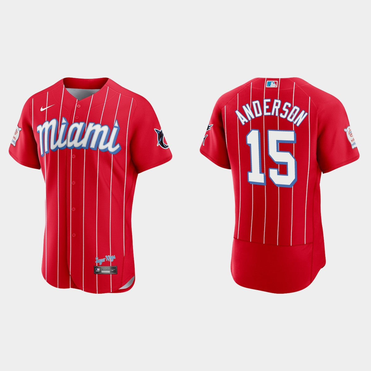 Men's Miami Marlins City Connect Authentic Jersey - All Stitched