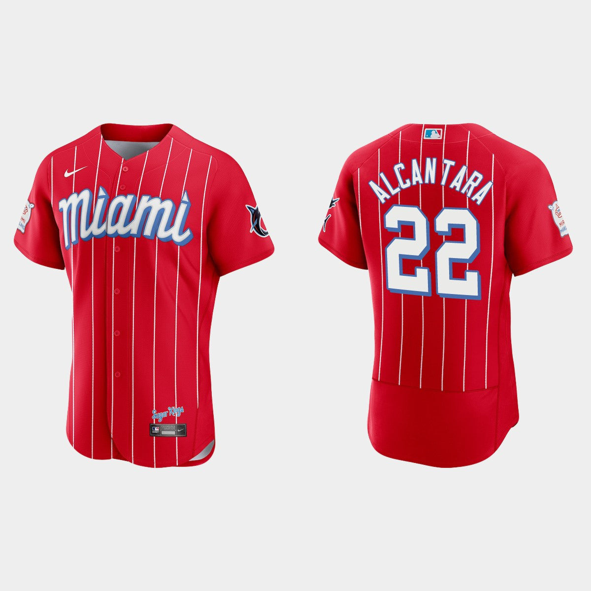 Men's Miami Marlins City Connect Authentic Jersey - All Stitched