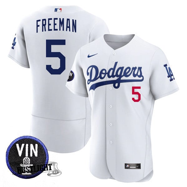 Men’s Los Angeles Dodgers Vin Scully Tribute Flex Base Jersey – All Stitched