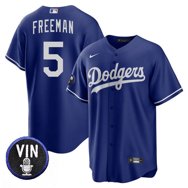 Men’s Los Angeles Dodgers Vin Scully Tribute Cool Base Jersey – All Stitched