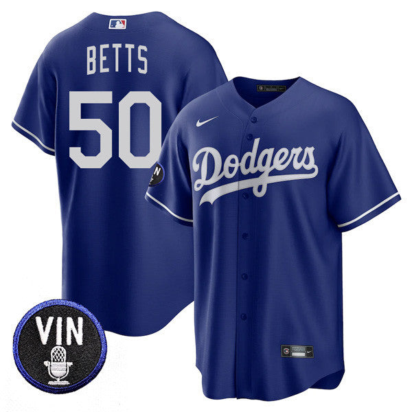 Men’s Los Angeles Dodgers Vin Scully Tribute Cool Base Jersey – All Stitched