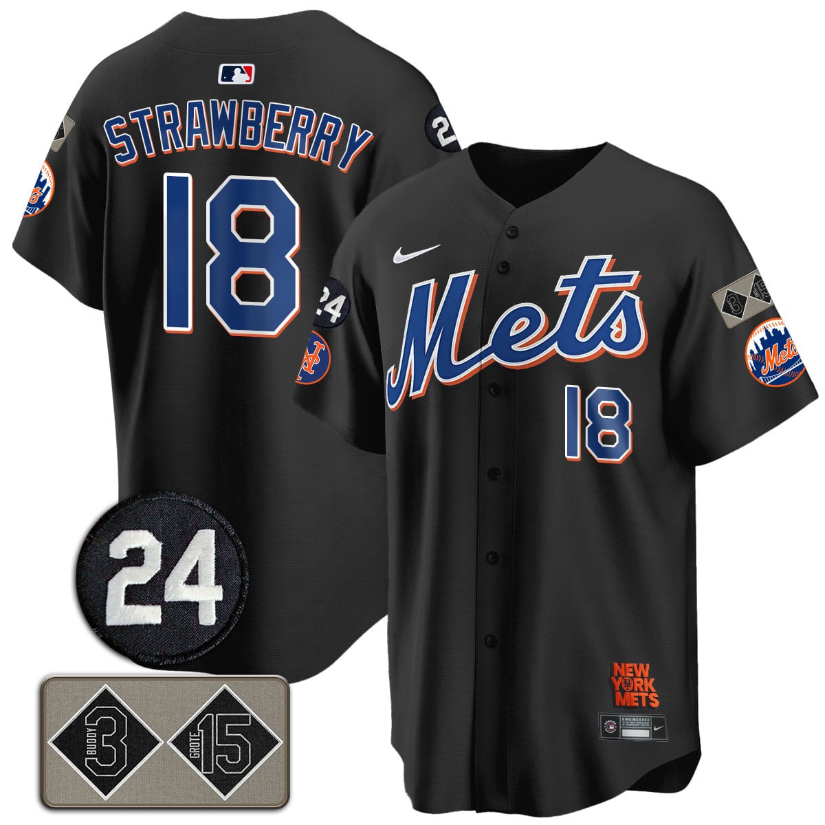 Men's Mets Memorial Player Limited Jersey - All Stitched