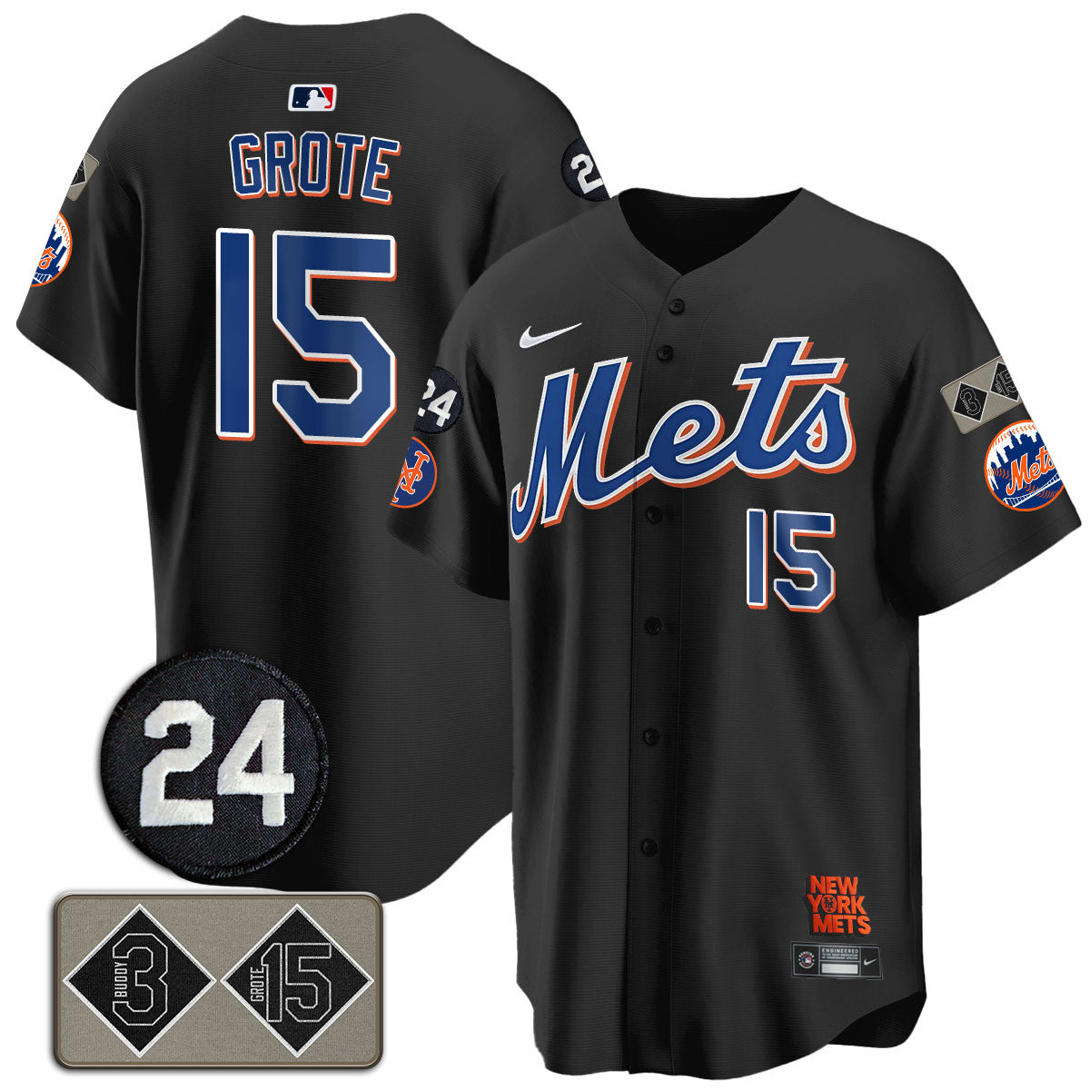 Men's Mets Memorial Player Limited Jersey - All Stitched