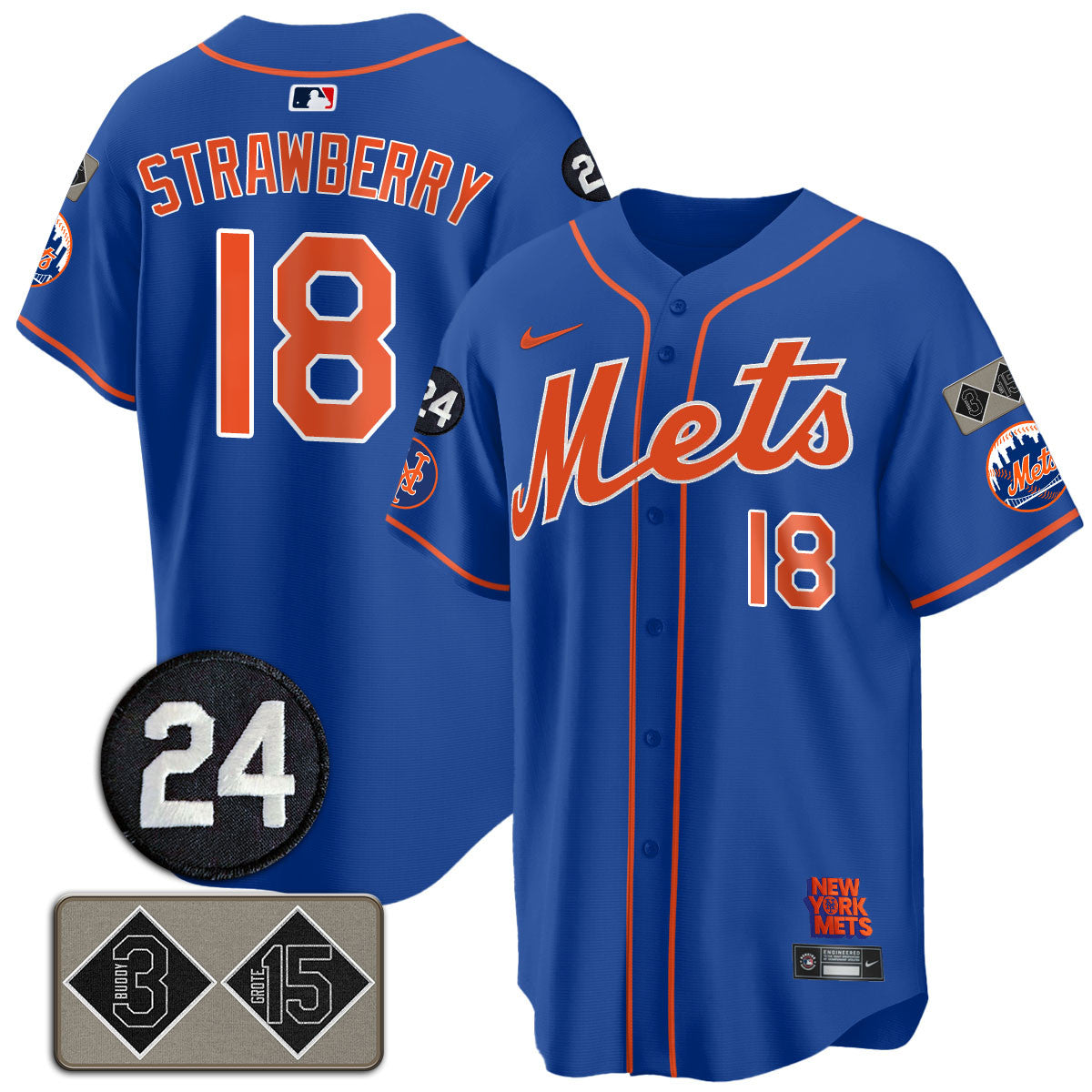 Men's Mets Memorial Player Limited Jersey - All Stitched