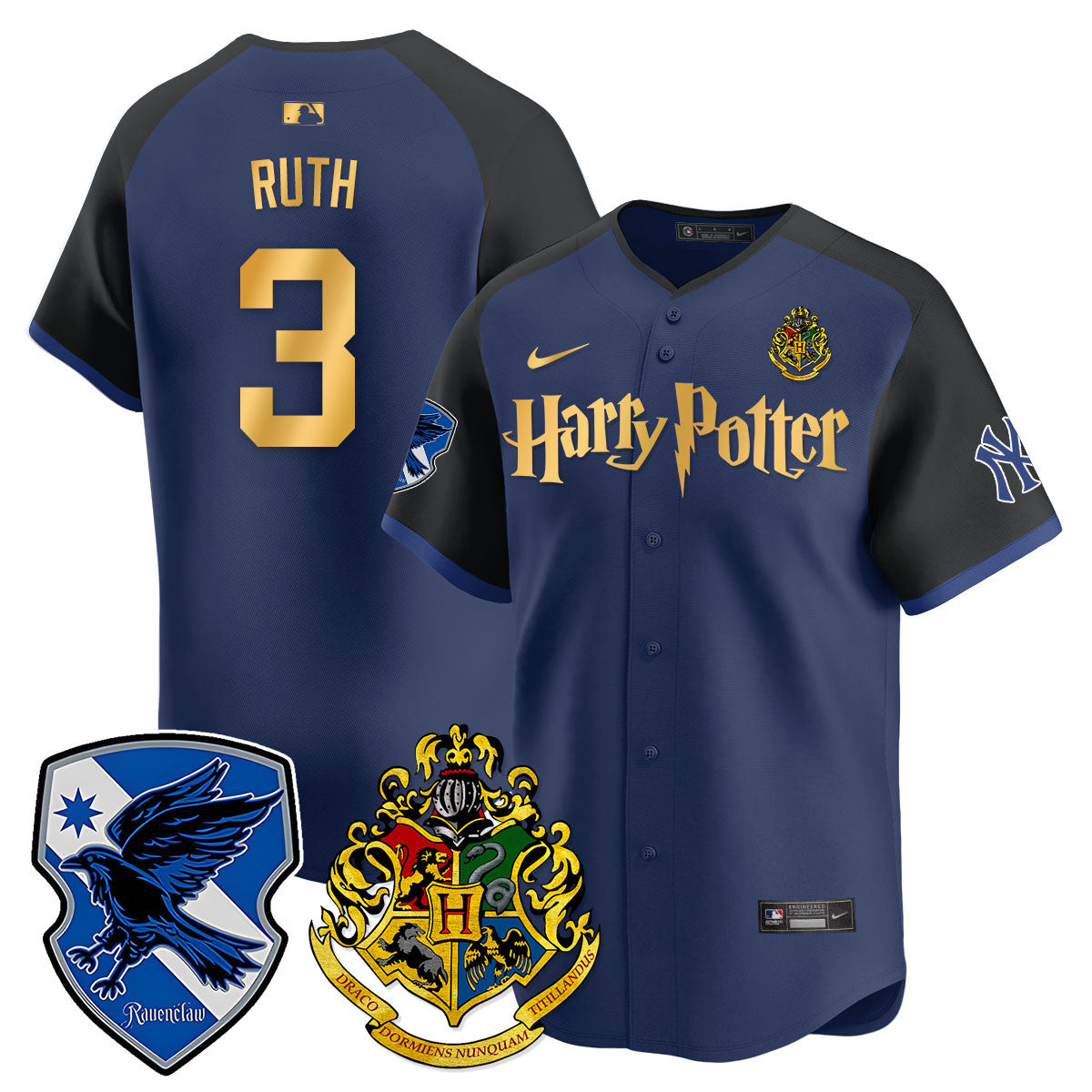 Men's Yankees Harry Potter 2024 Limited Jersey - All Stitched