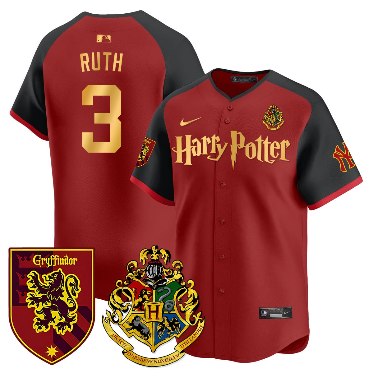 Men's Yankees Harry Potter 2024 Limited Jersey - All Stitched