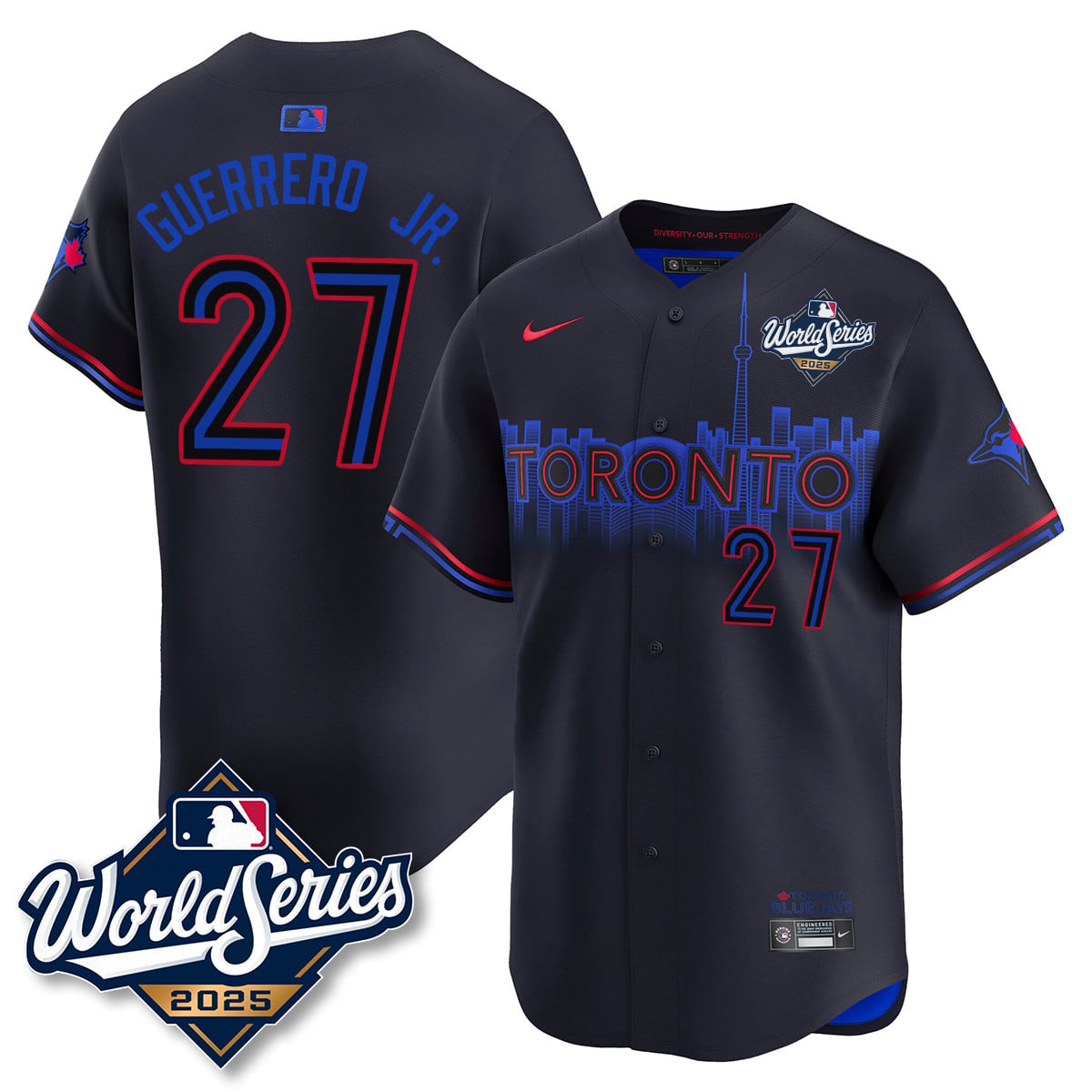 Toronto Blue Jays 2025 World Series Jersey - All Stitched