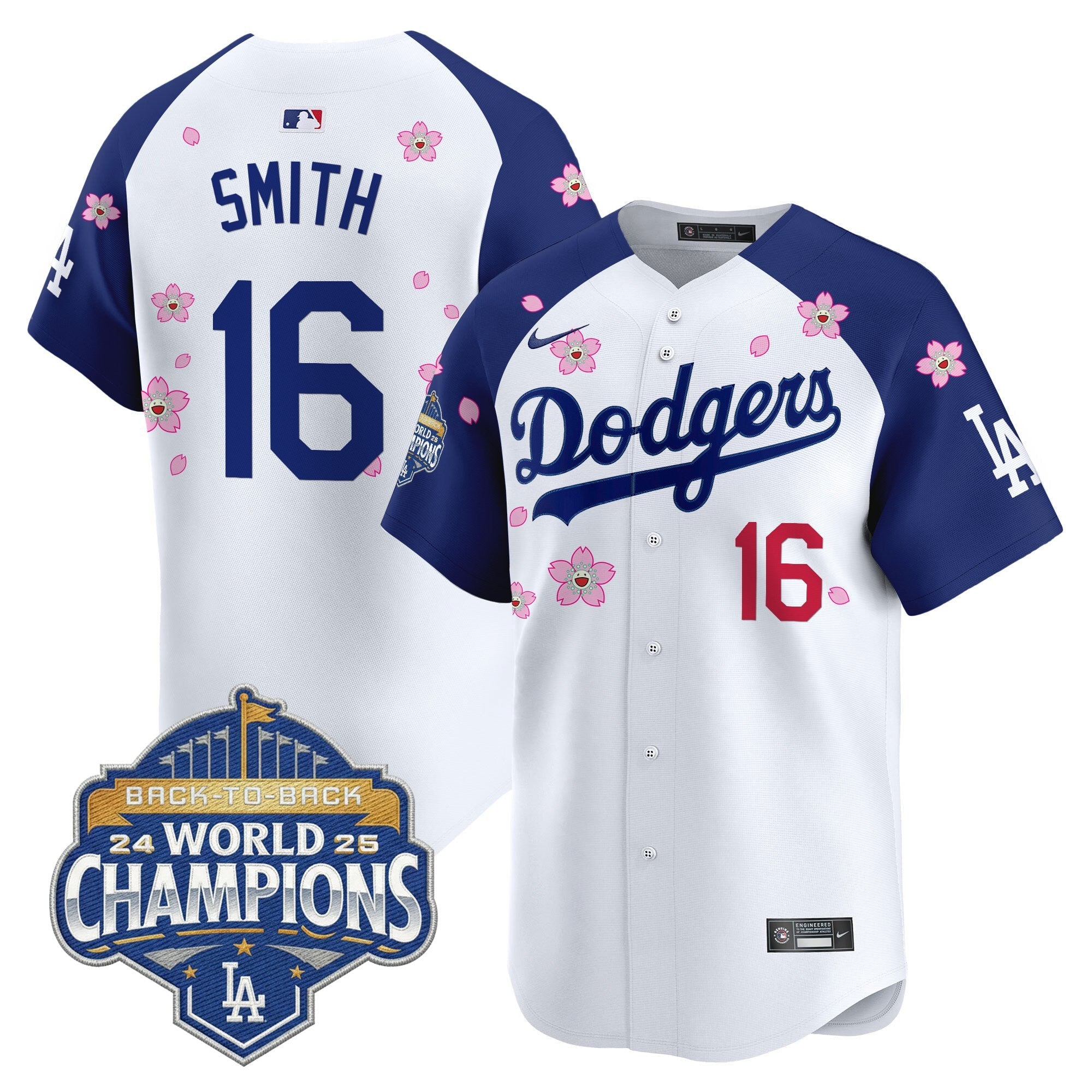Men's Dodgers 2025 Back-To-Back Champions x Tokyo Series Vapor Premier Limited Jersey - Stitched