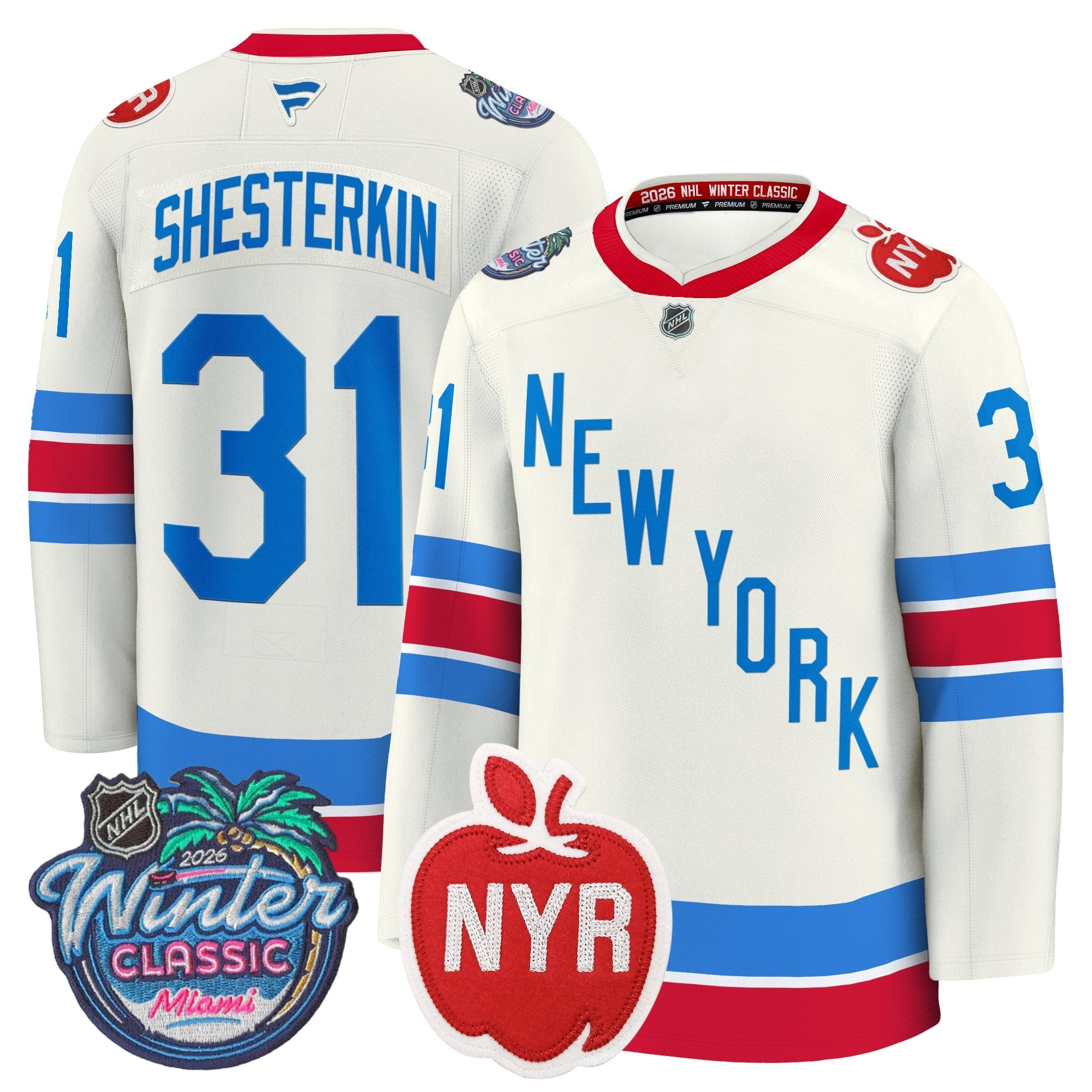 New York Rangers 2026 Winter Classic Premium Jersey - All Stitched
