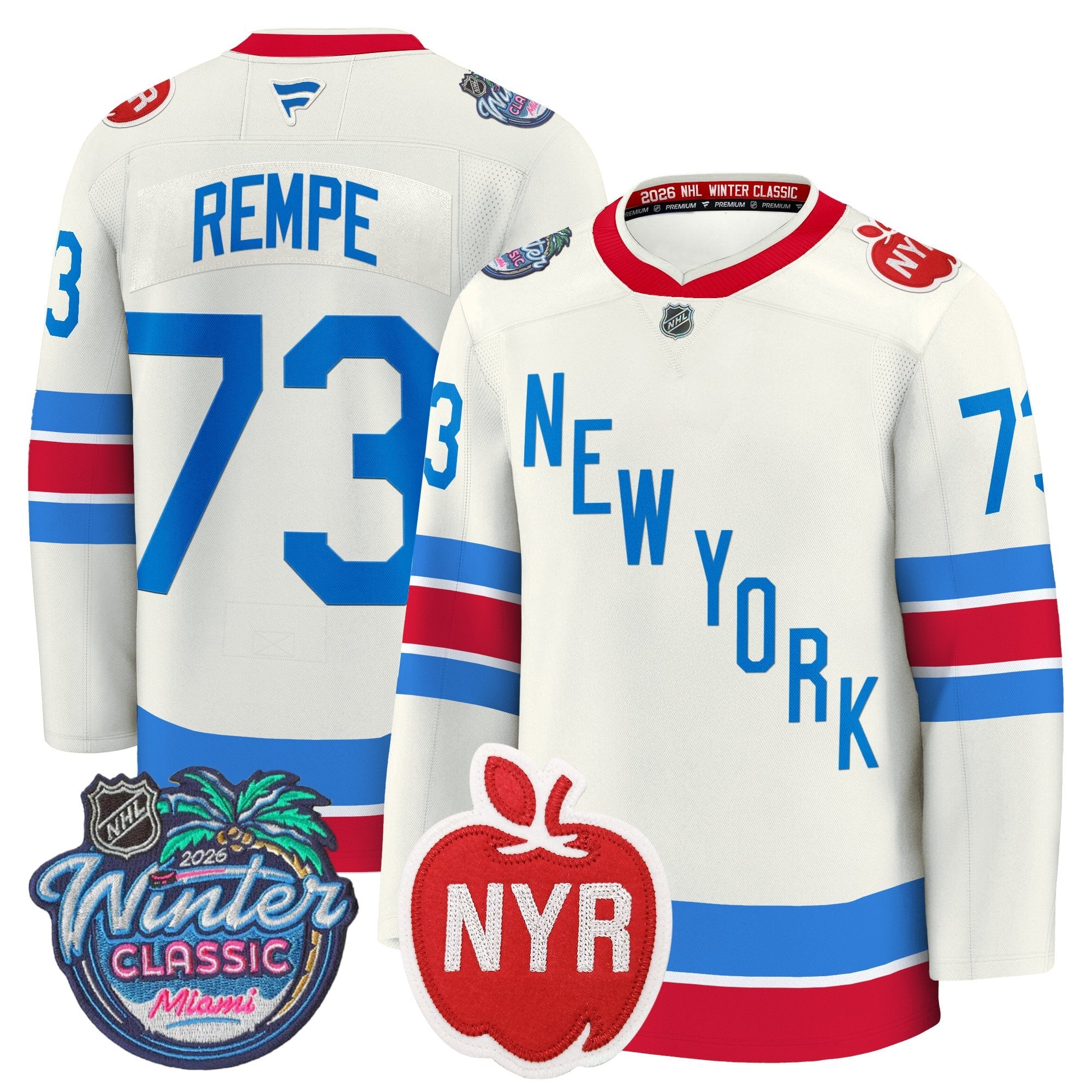 New York Rangers 2026 Winter Classic Premium Jersey - All Stitched