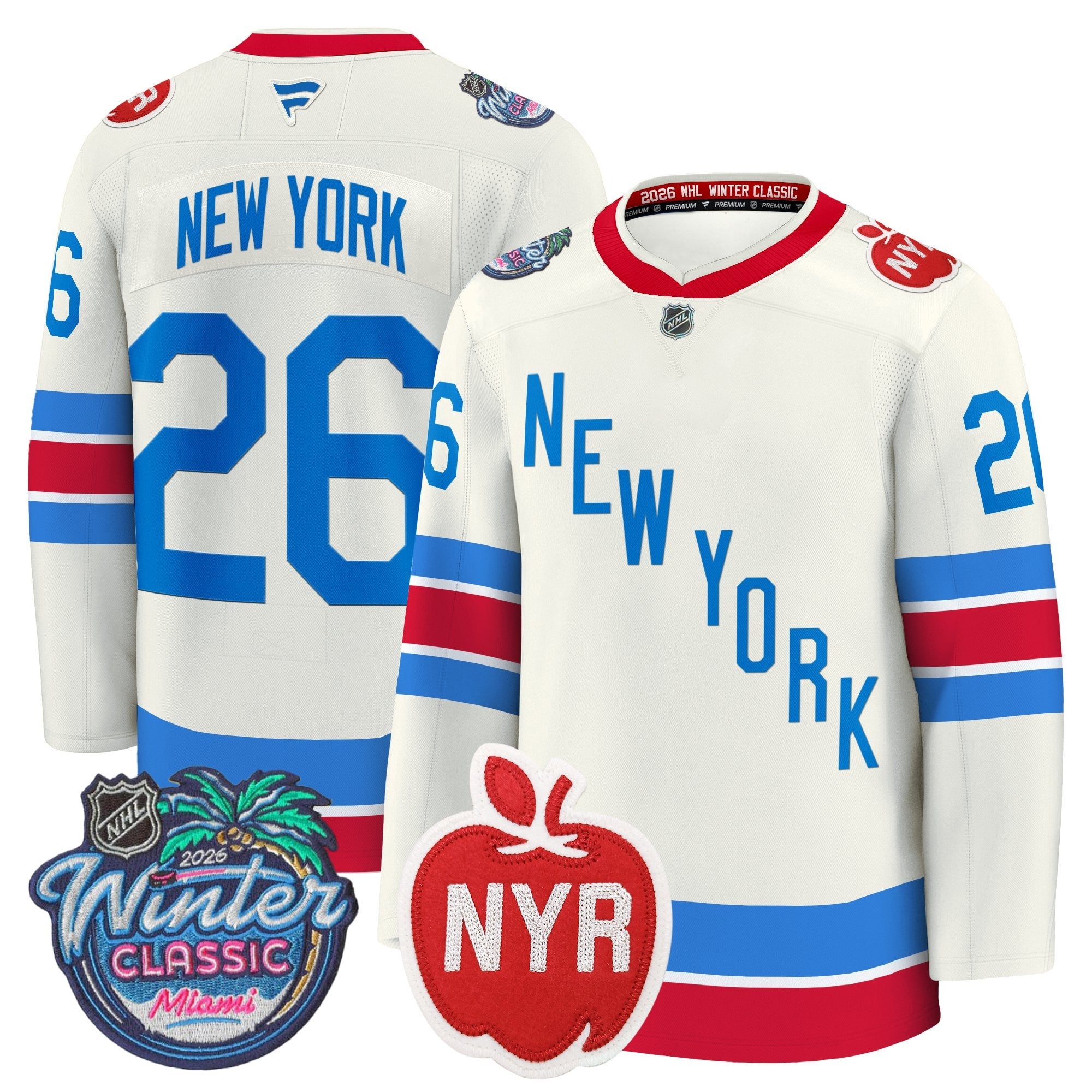 New York Rangers 2026 Winter Classic Premium Jersey - All Stitched
