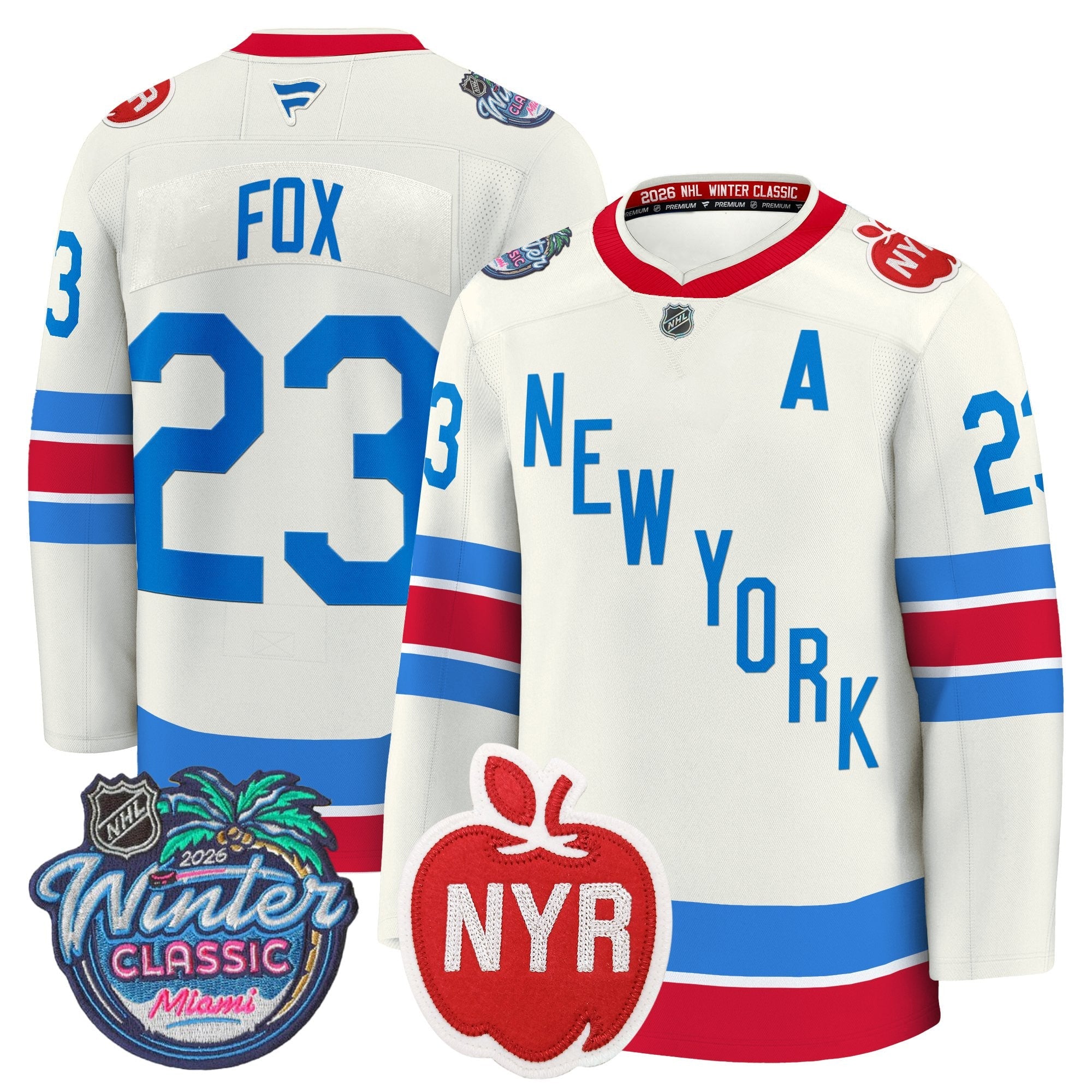 New York Rangers 2026 Winter Classic Premium Jersey - All Stitched