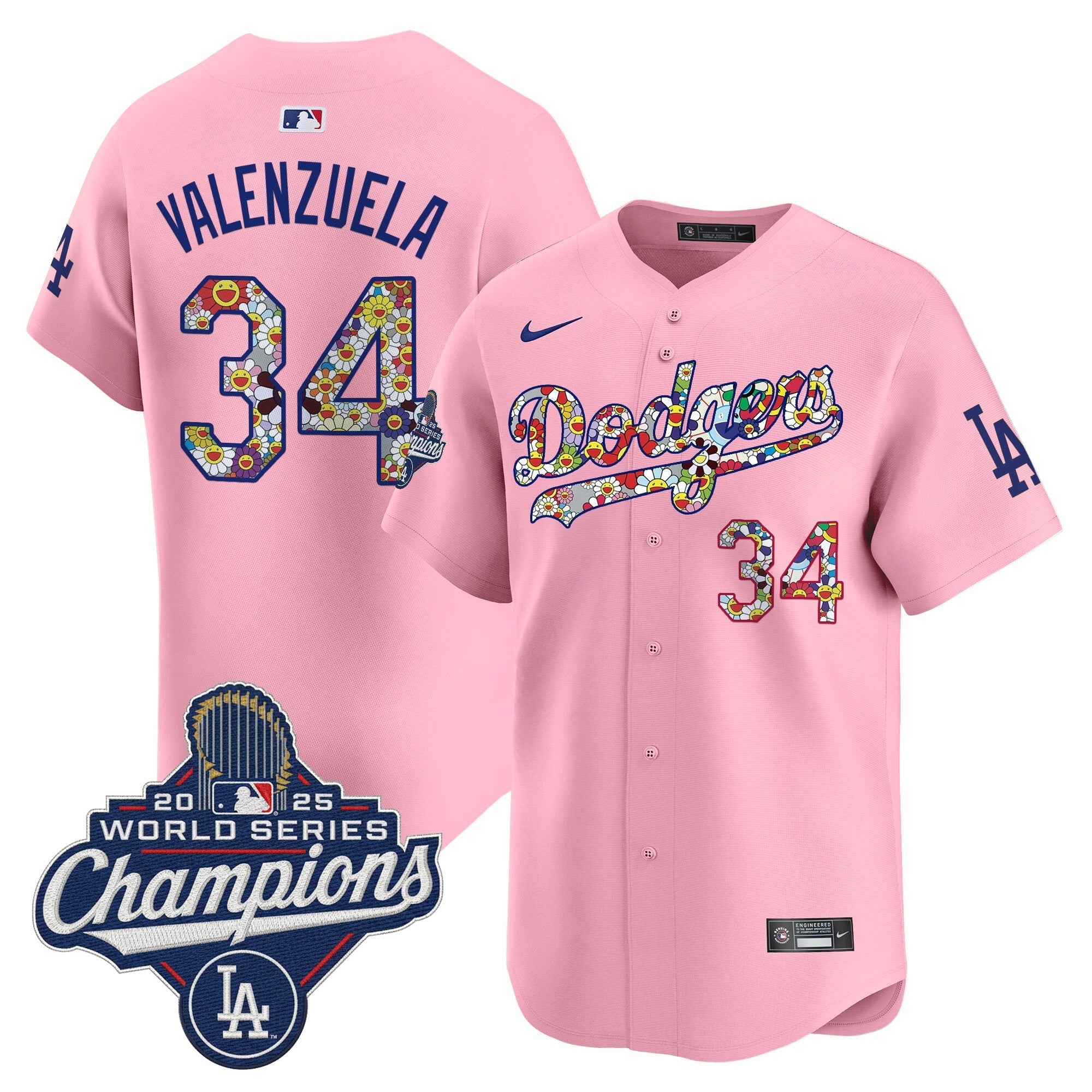 Men's Dodgers 2025 World Series Champions x Takashi Murakami Vapor Premier Limited Jersey - Stitched