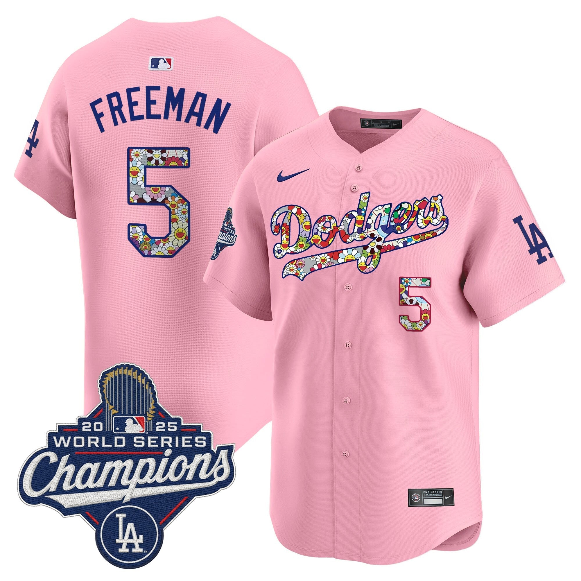 Men's Dodgers 2025 World Series Champions x Takashi Murakami Vapor Premier Limited Jersey - Stitched