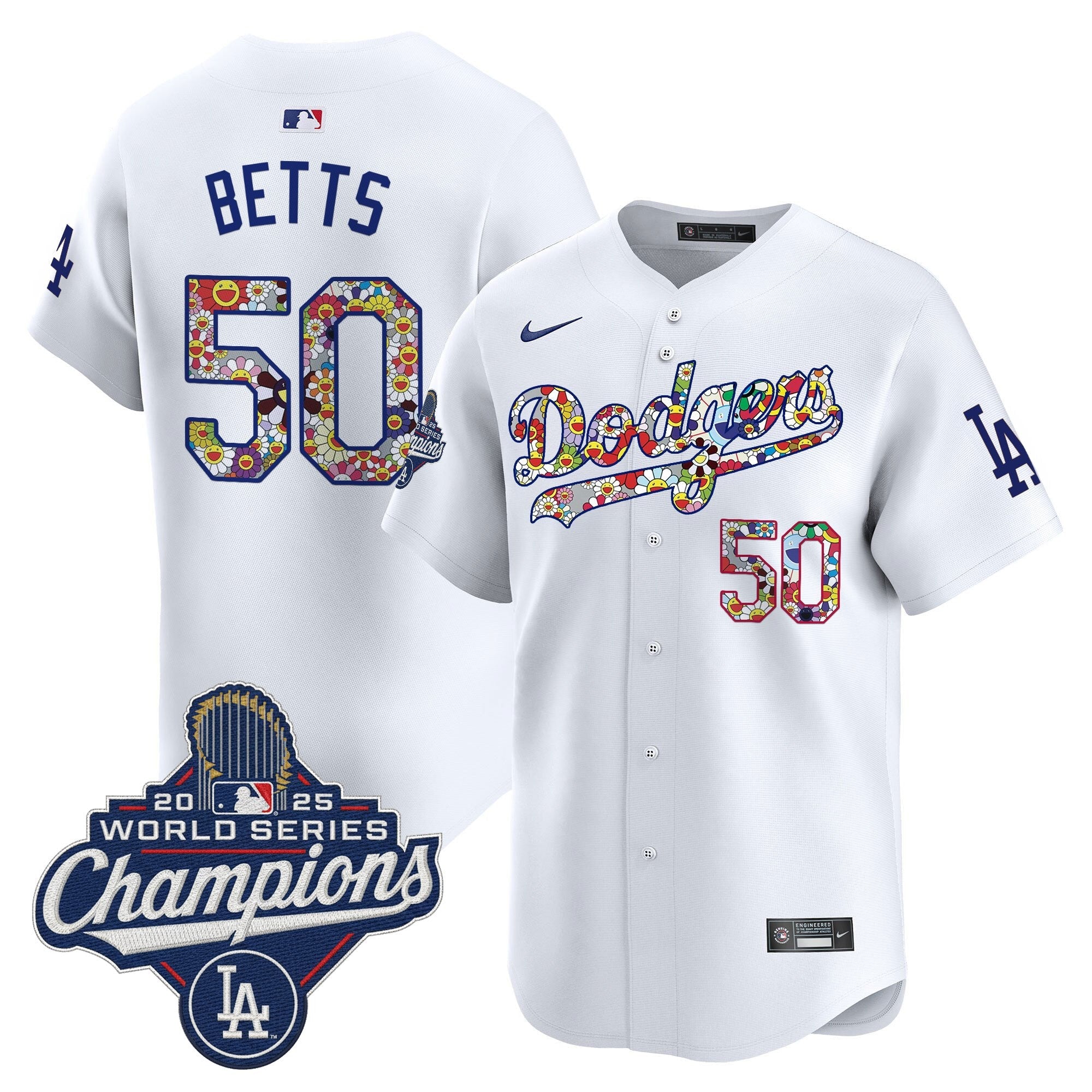 Men's Dodgers 2025 World Series Champions x Takashi Murakami Vapor Premier Limited Jersey - Stitched