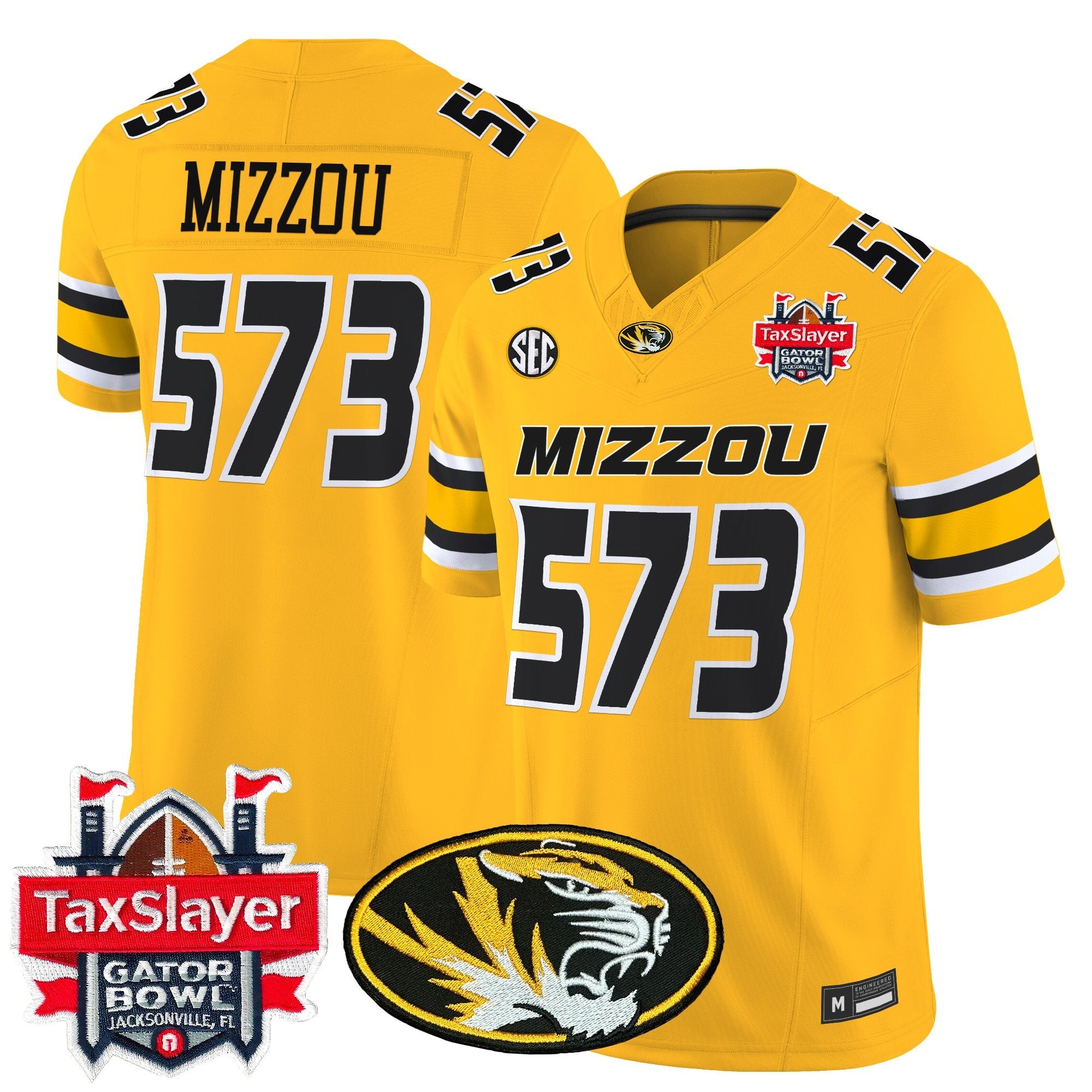 Men's Missouri Tigers 2025 Gator Bowl Vapor Limited Jersey - All Stitched