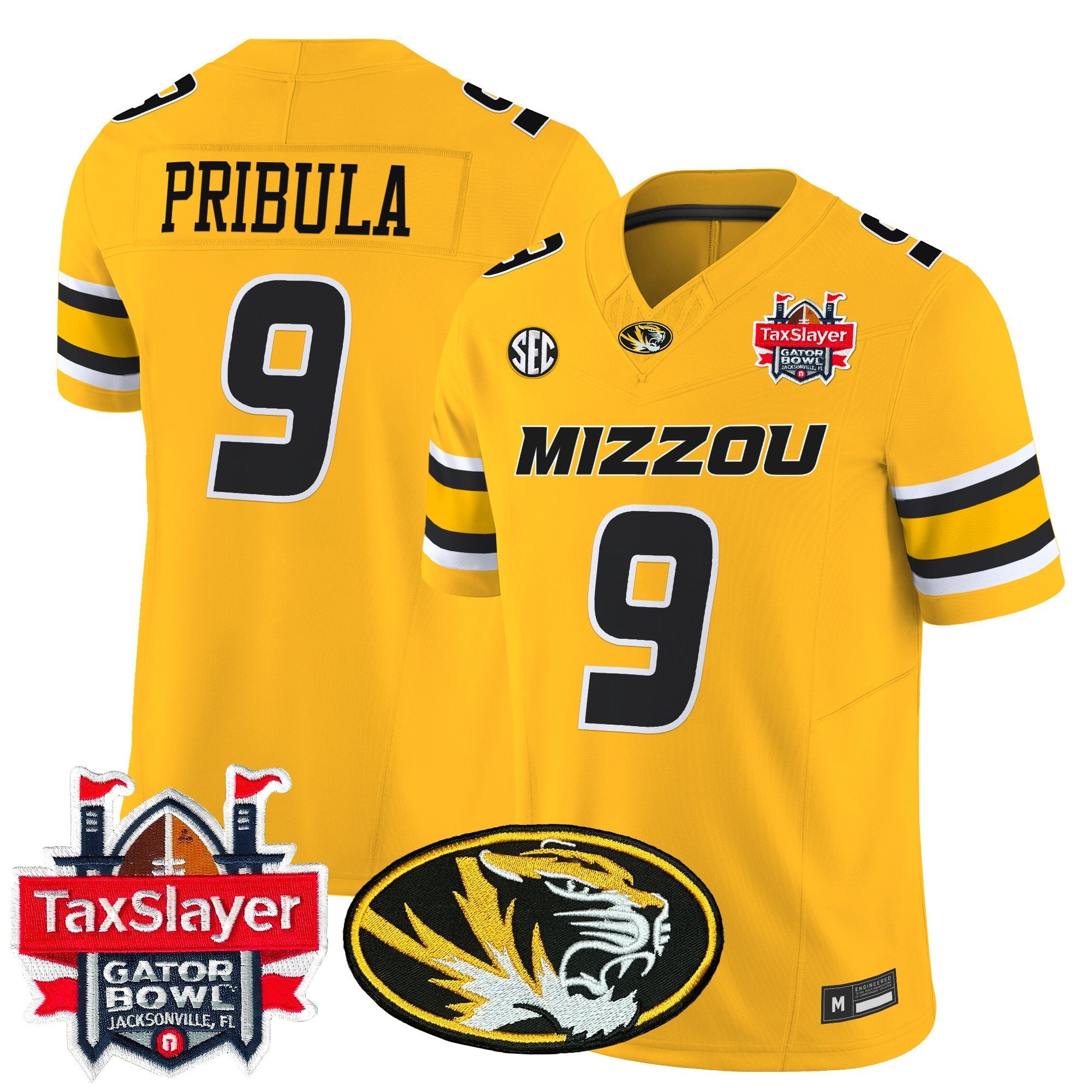 Men's Missouri Tigers 2025 Gator Bowl Vapor Limited Jersey - All Stitched