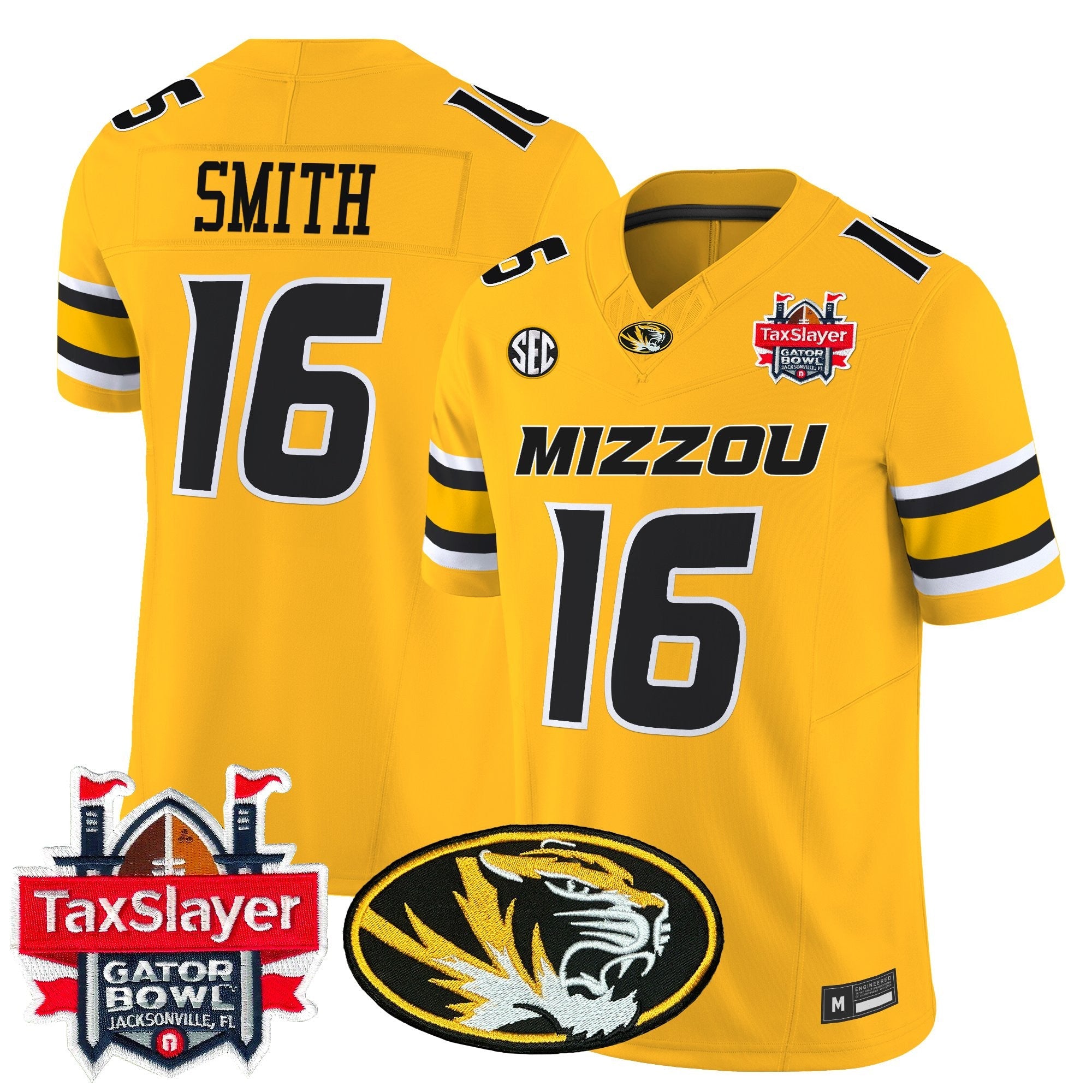 Men's Missouri Tigers 2025 Gator Bowl Vapor Limited Jersey - All Stitched