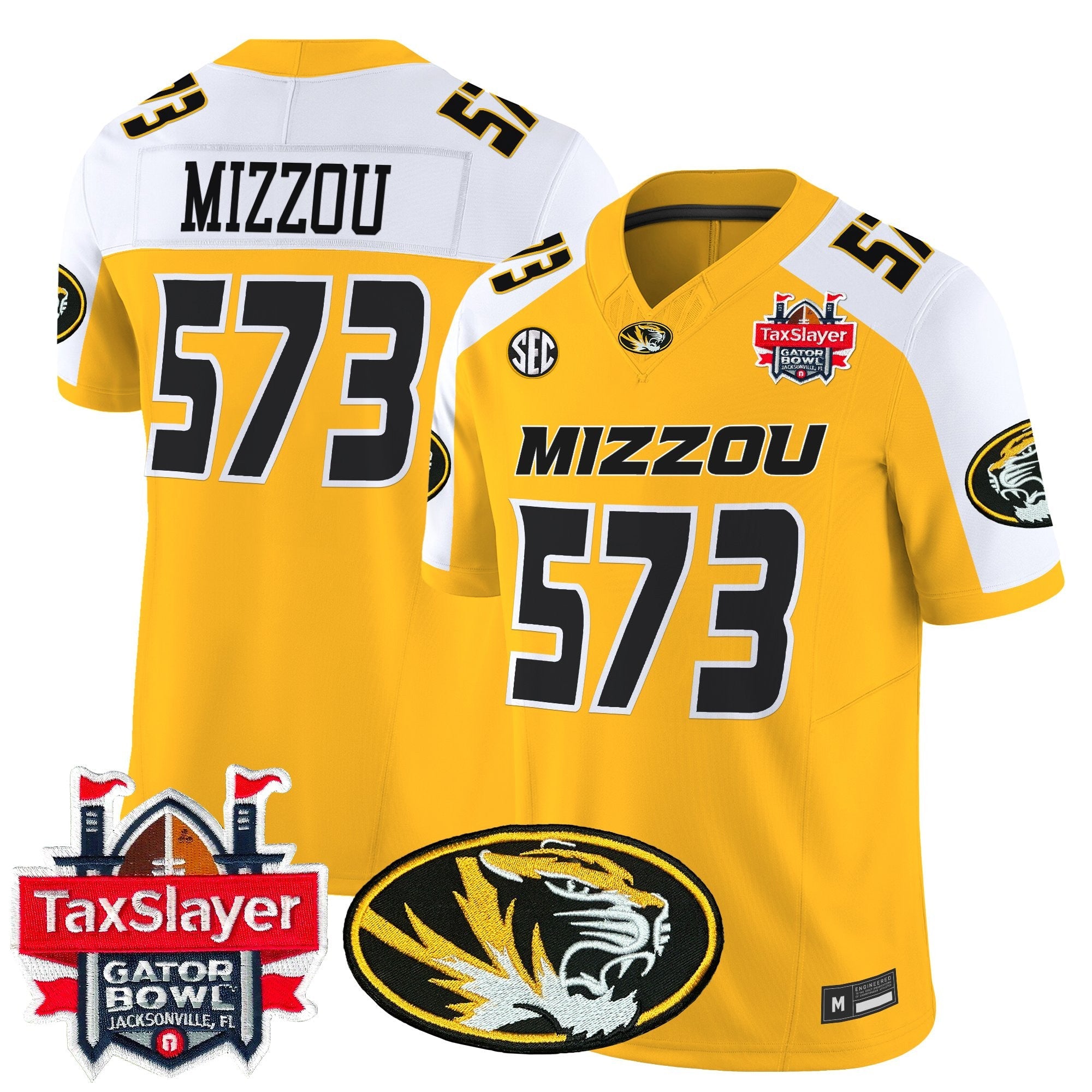 Men's Missouri Tigers 2025 Gator Bowl Vapor Limited Jersey - All Stitched