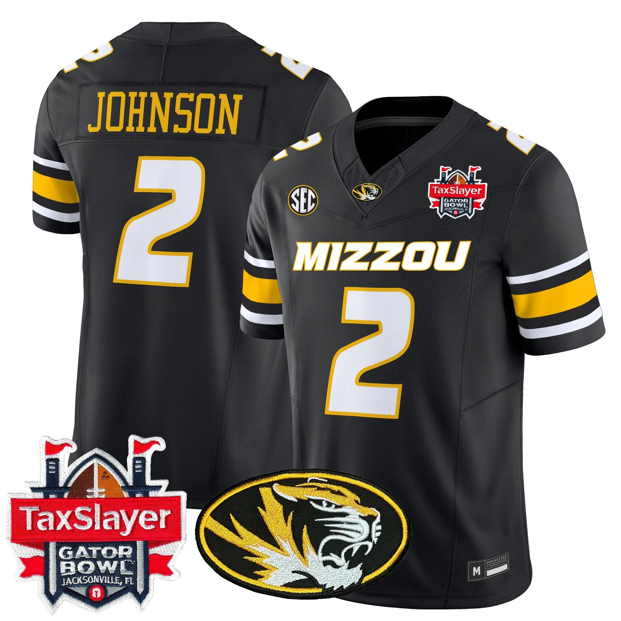 Men's Missouri Tigers 2025 Gator Bowl Vapor Limited Jersey - All Stitched