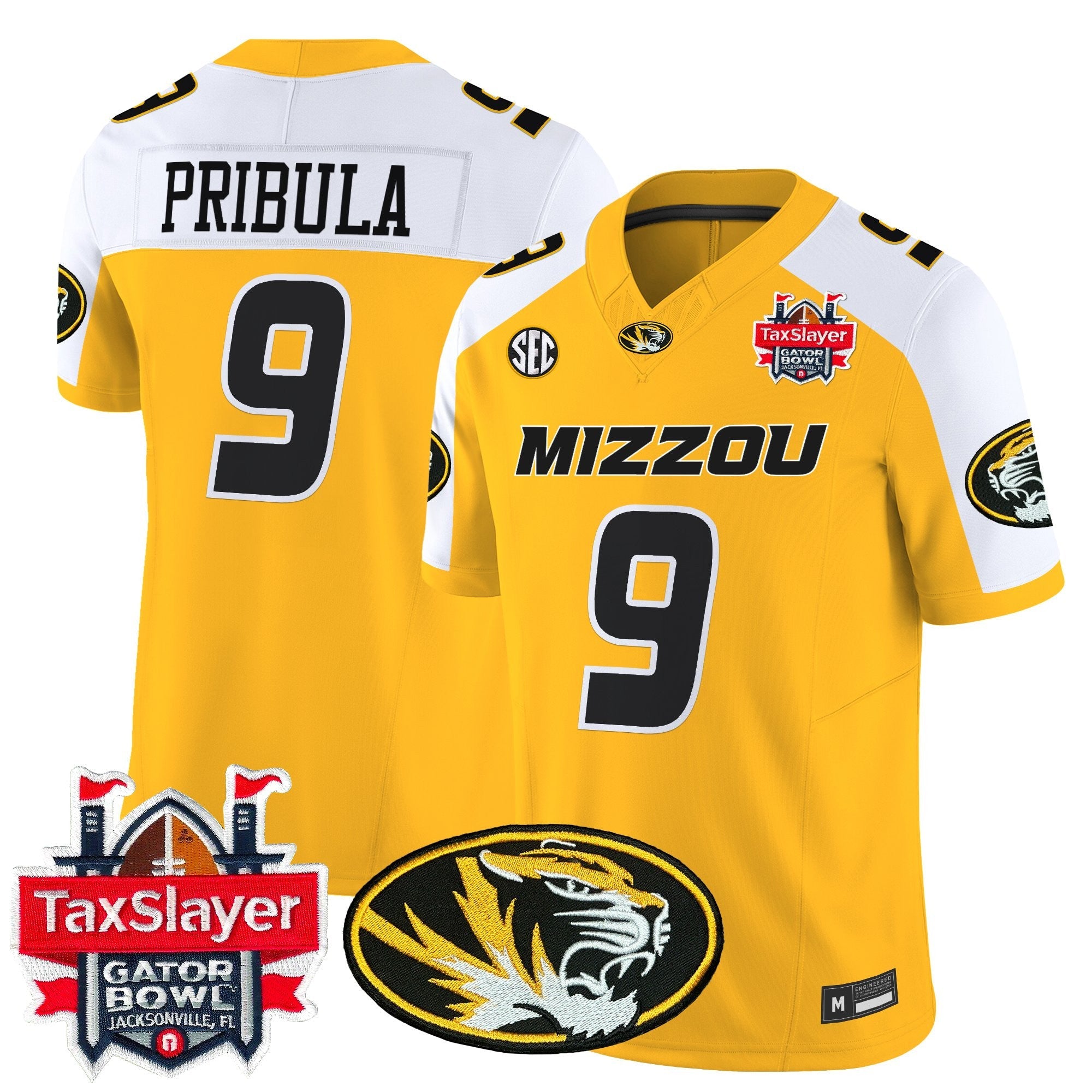 Men's Missouri Tigers 2025 Gator Bowl Vapor Limited Jersey - All Stitched