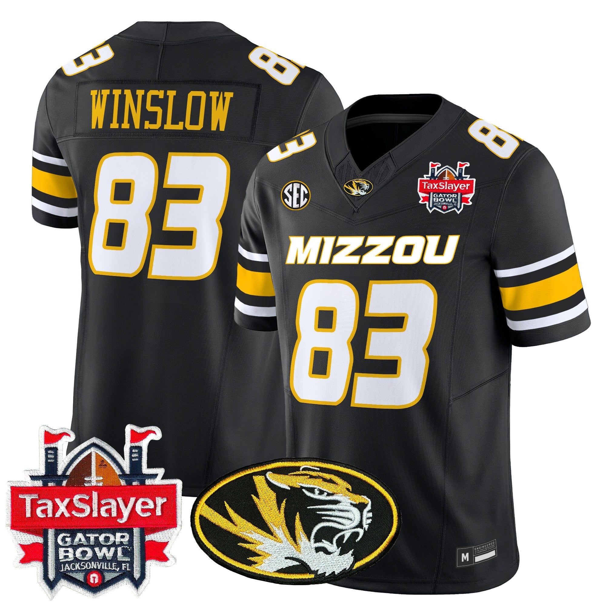 Men's Missouri Tigers 2025 Gator Bowl Vapor Limited Jersey - All Stitched