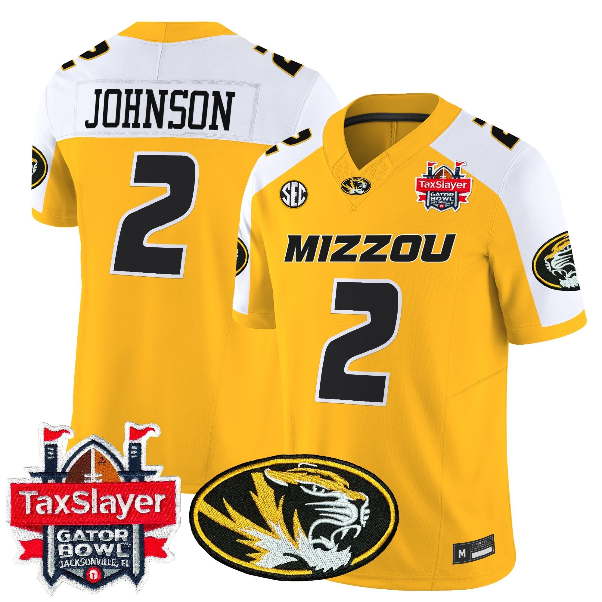 Men's Missouri Tigers 2025 Gator Bowl Vapor Limited Jersey - All Stitched