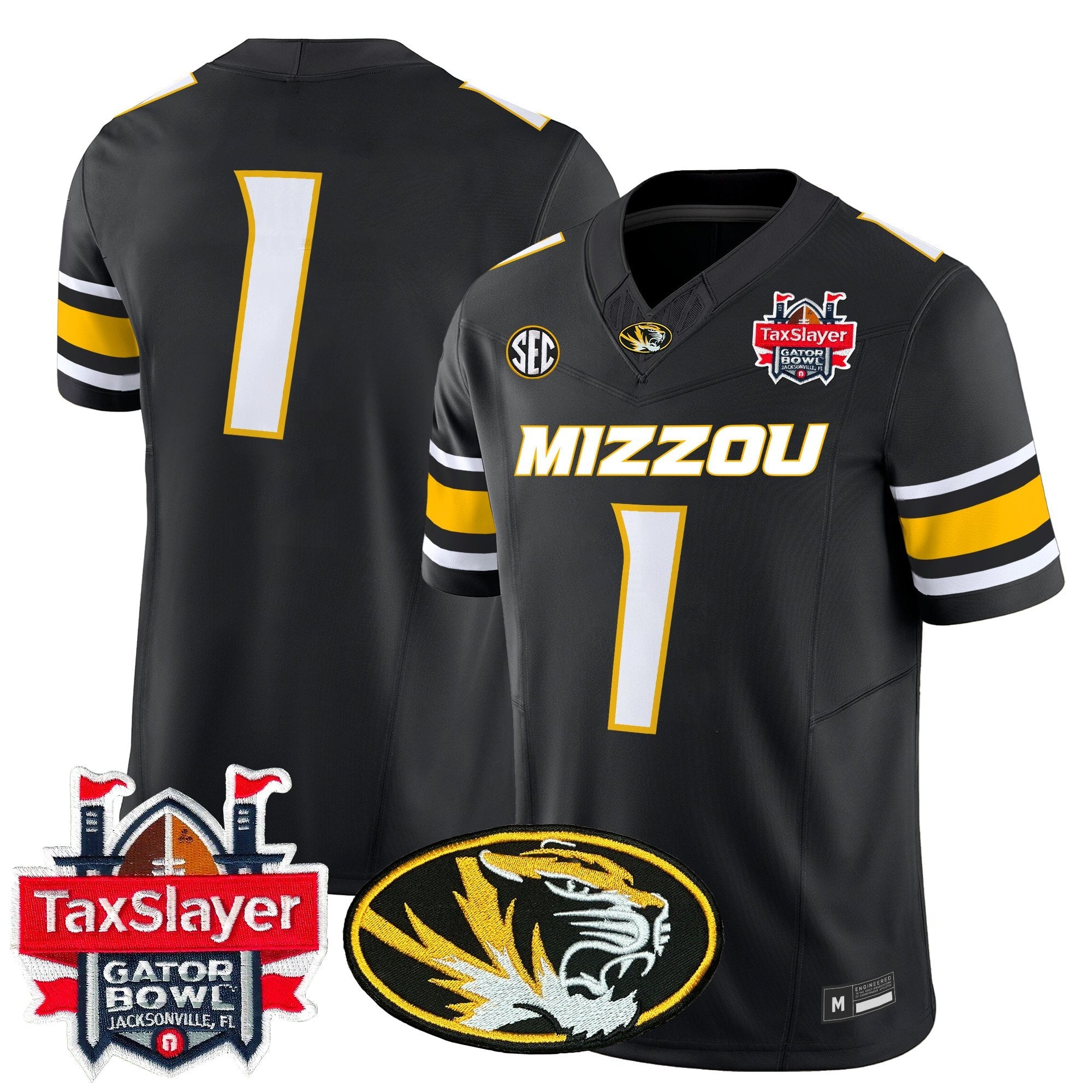 Men's Missouri Tigers 2025 Gator Bowl Vapor Limited Jersey - All Stitched