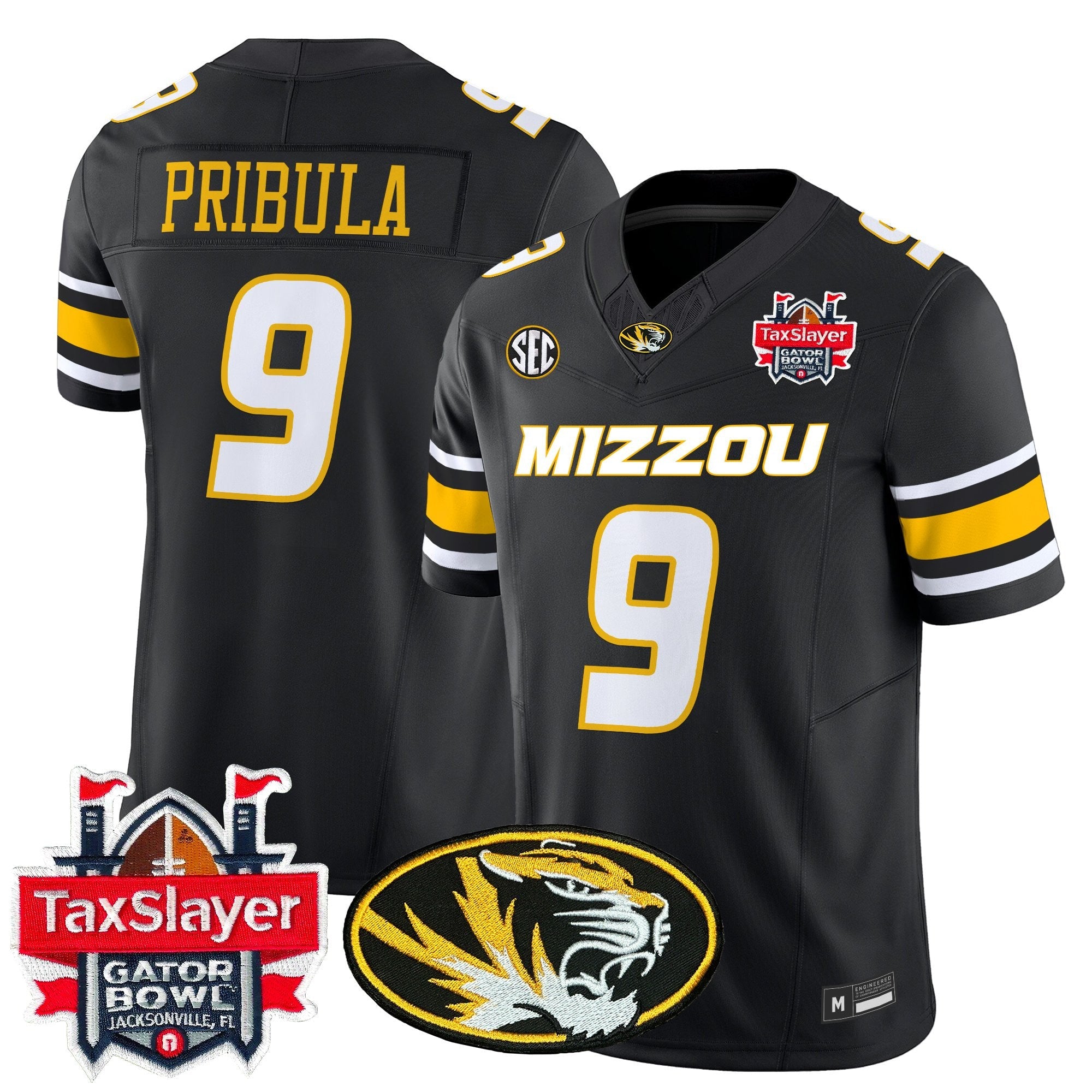 Men's Missouri Tigers 2025 Gator Bowl Vapor Limited Jersey - All Stitched