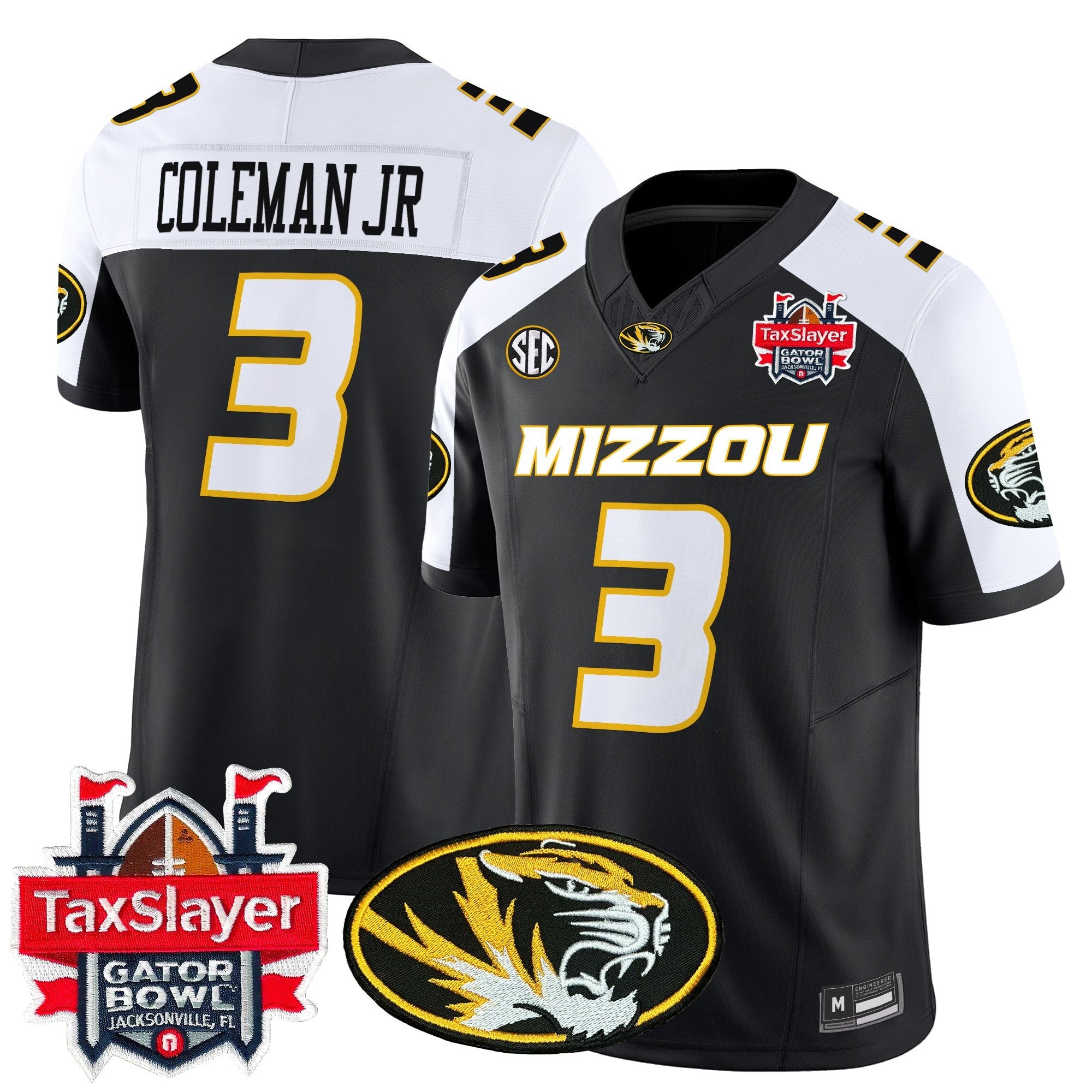Men's Missouri Tigers 2025 Gator Bowl Vapor Limited Jersey - All Stitched