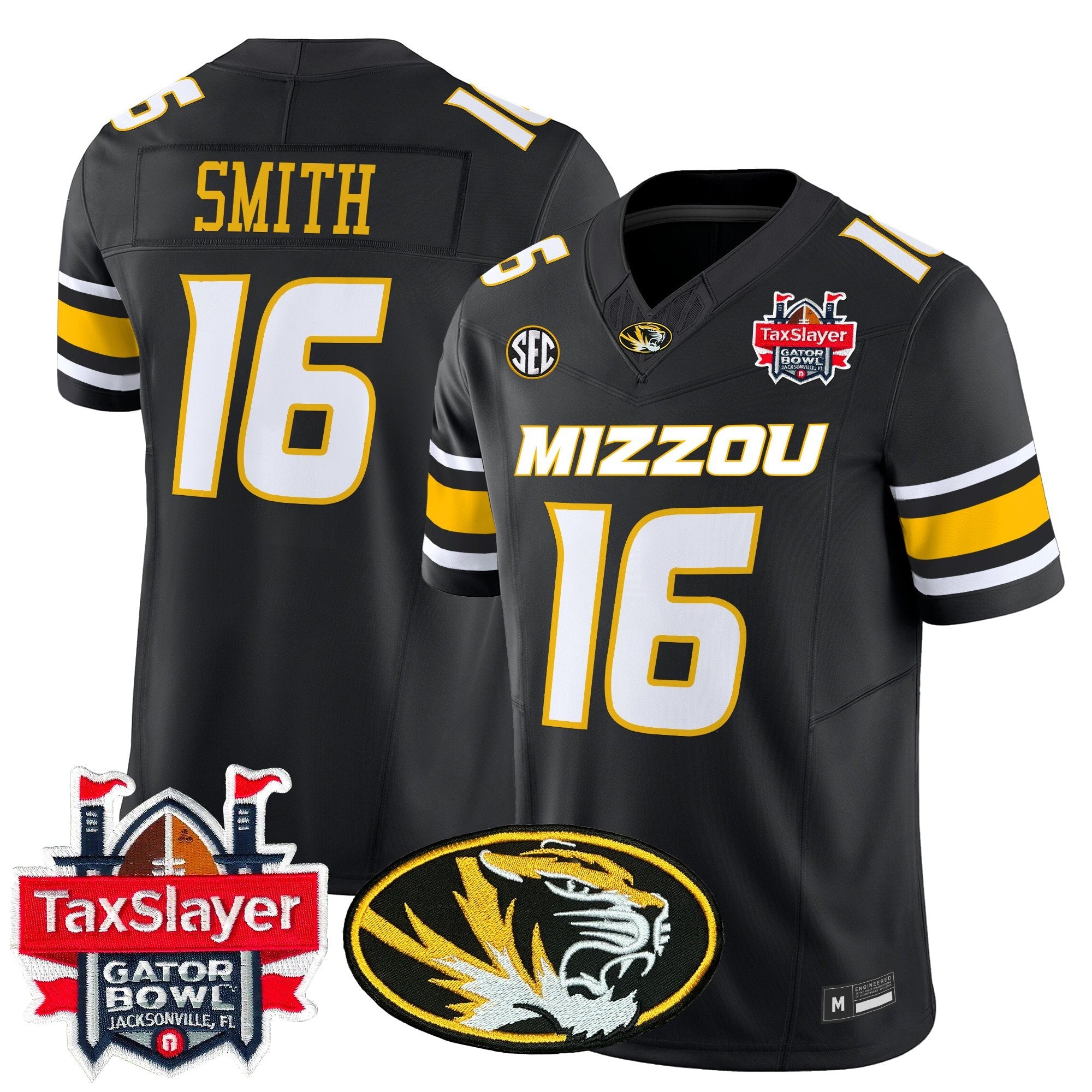 Men's Missouri Tigers 2025 Gator Bowl Vapor Limited Jersey - All Stitched