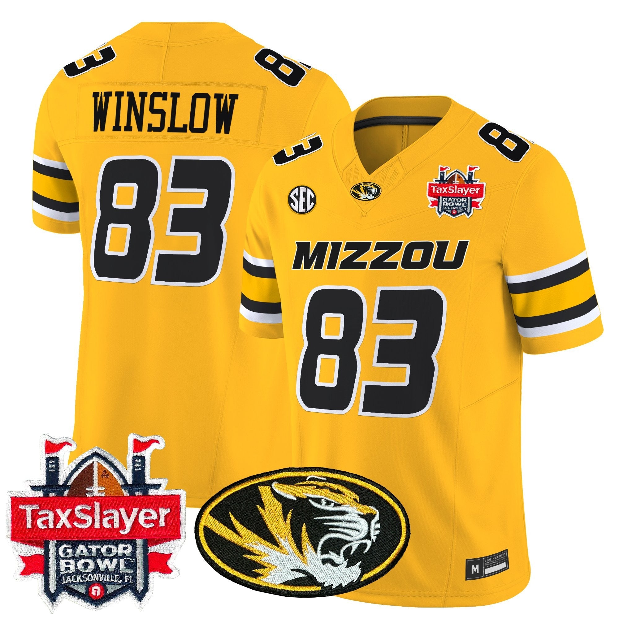 Men's Missouri Tigers 2025 Gator Bowl Vapor Limited Jersey - All Stitched