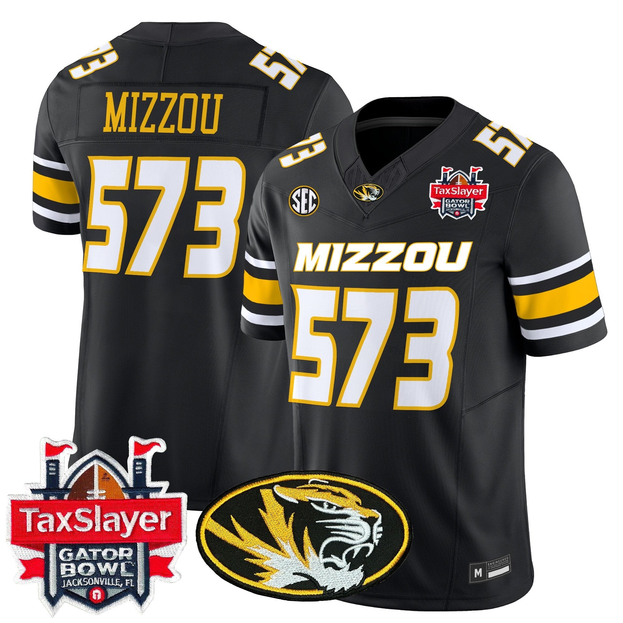 Men's Missouri Tigers 2025 Gator Bowl Vapor Limited Jersey - All Stitched