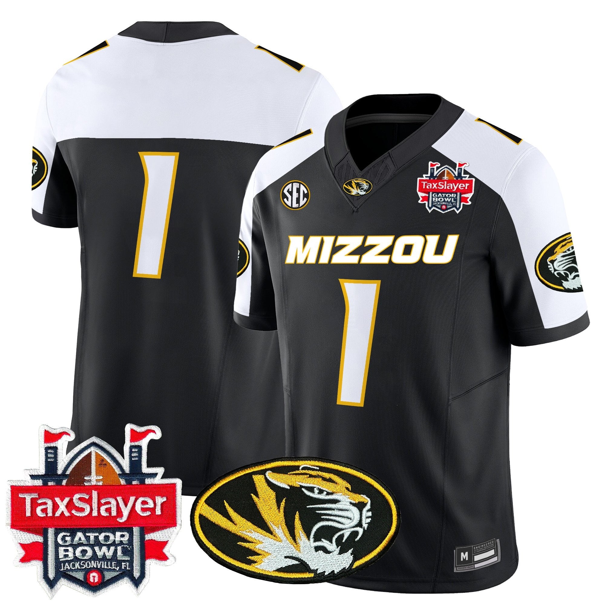 Men's Missouri Tigers 2025 Gator Bowl Vapor Limited Jersey - All Stitched