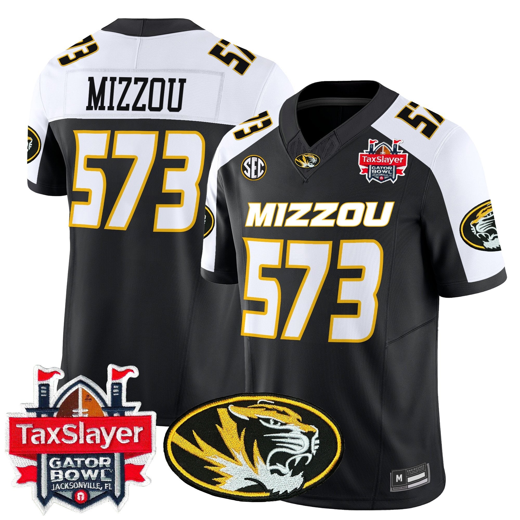 Men's Missouri Tigers 2025 Gator Bowl Vapor Limited Jersey - All Stitched