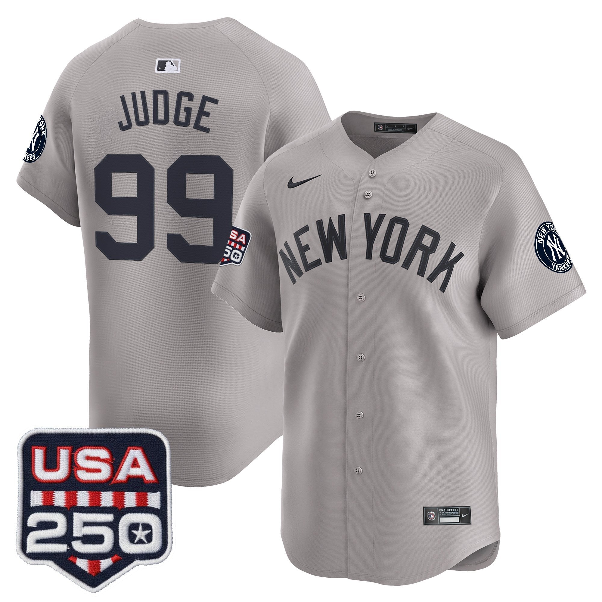 Men's New York Yankees 250America Patch Vapor Premier Limited Jersey - All Stitched