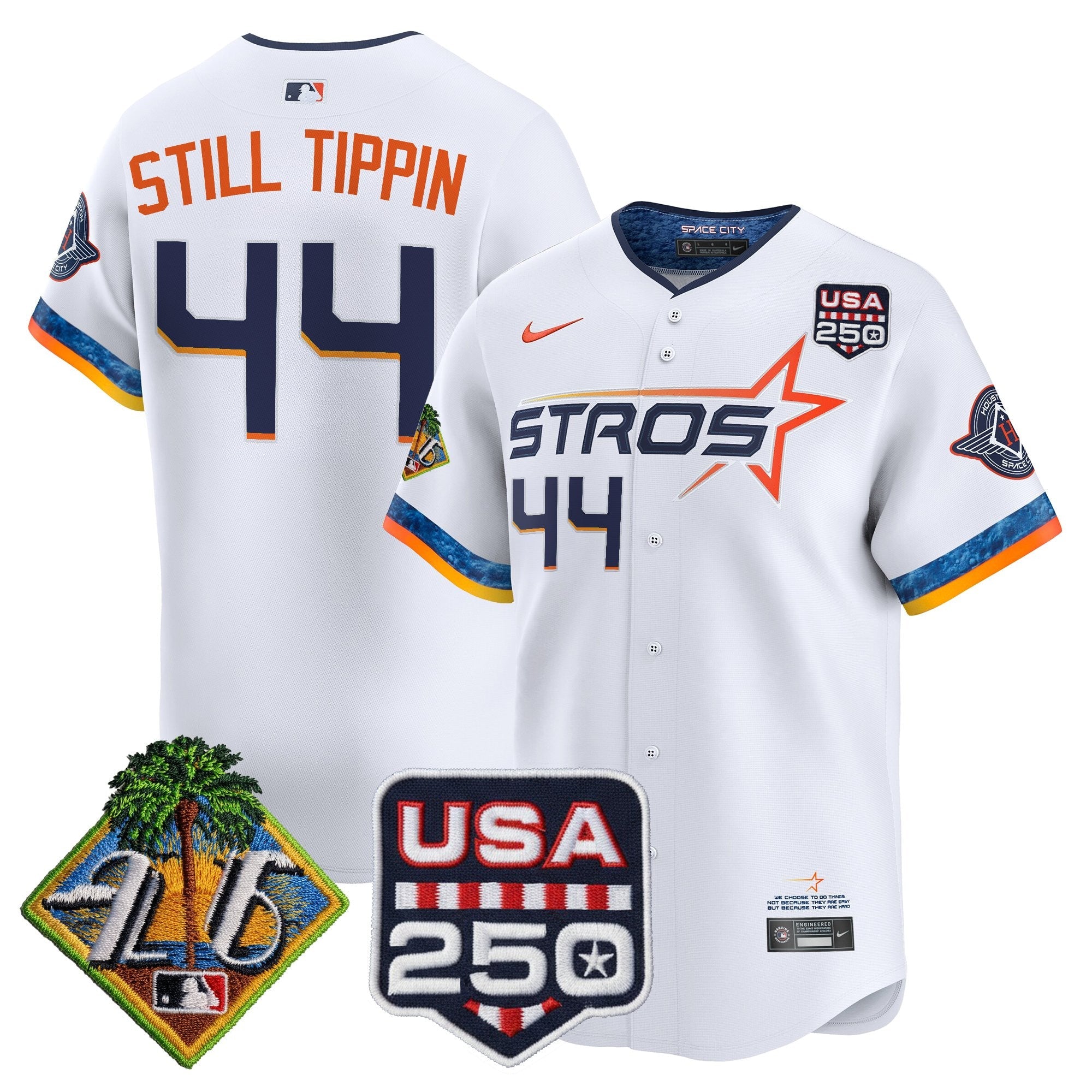 Men's Houston Astros 2026 Spring Training & 250America Patch Vapor Premier Limited Jersey - All Stitched
