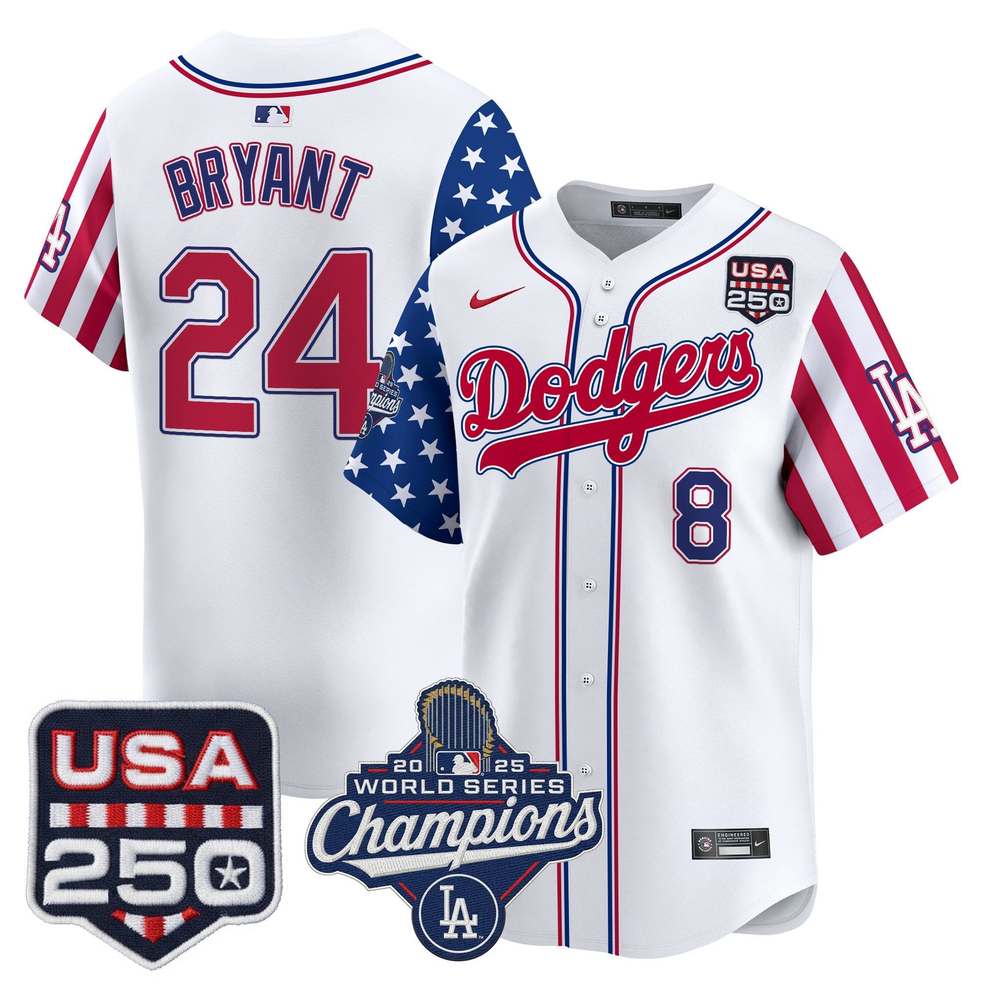 Men's Los Angeles Dodgers "America250 Edition" Vapor Premier Limited Jersey V2 - All Stitched