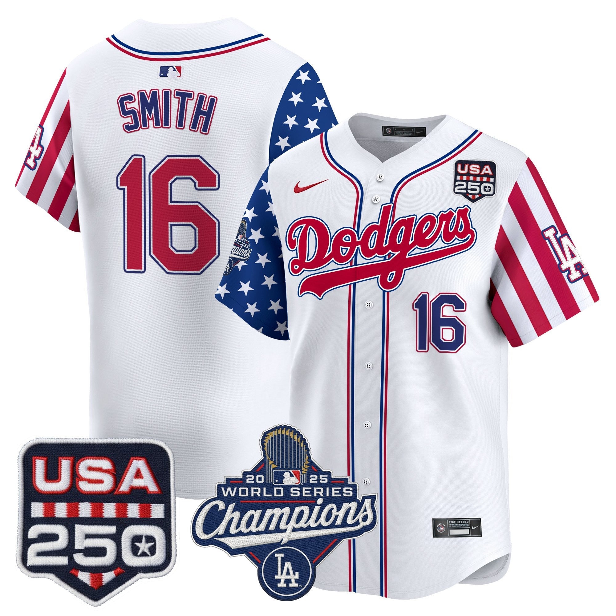 Men's Los Angeles Dodgers "America250 Edition" Vapor Premier Limited Jersey V2 - All Stitched