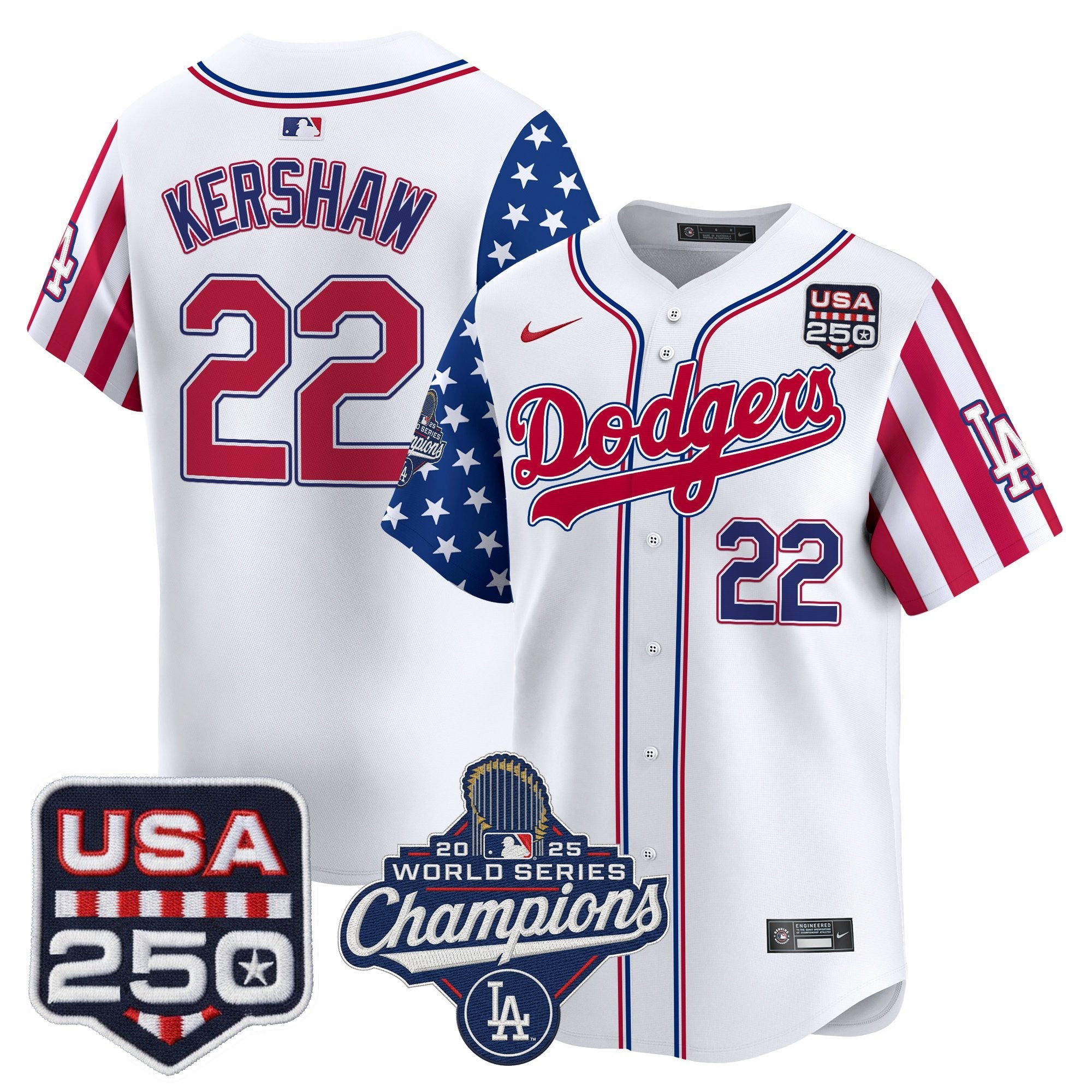 Men's Los Angeles Dodgers "America250 Edition" Vapor Premier Limited Jersey V2 - All Stitched