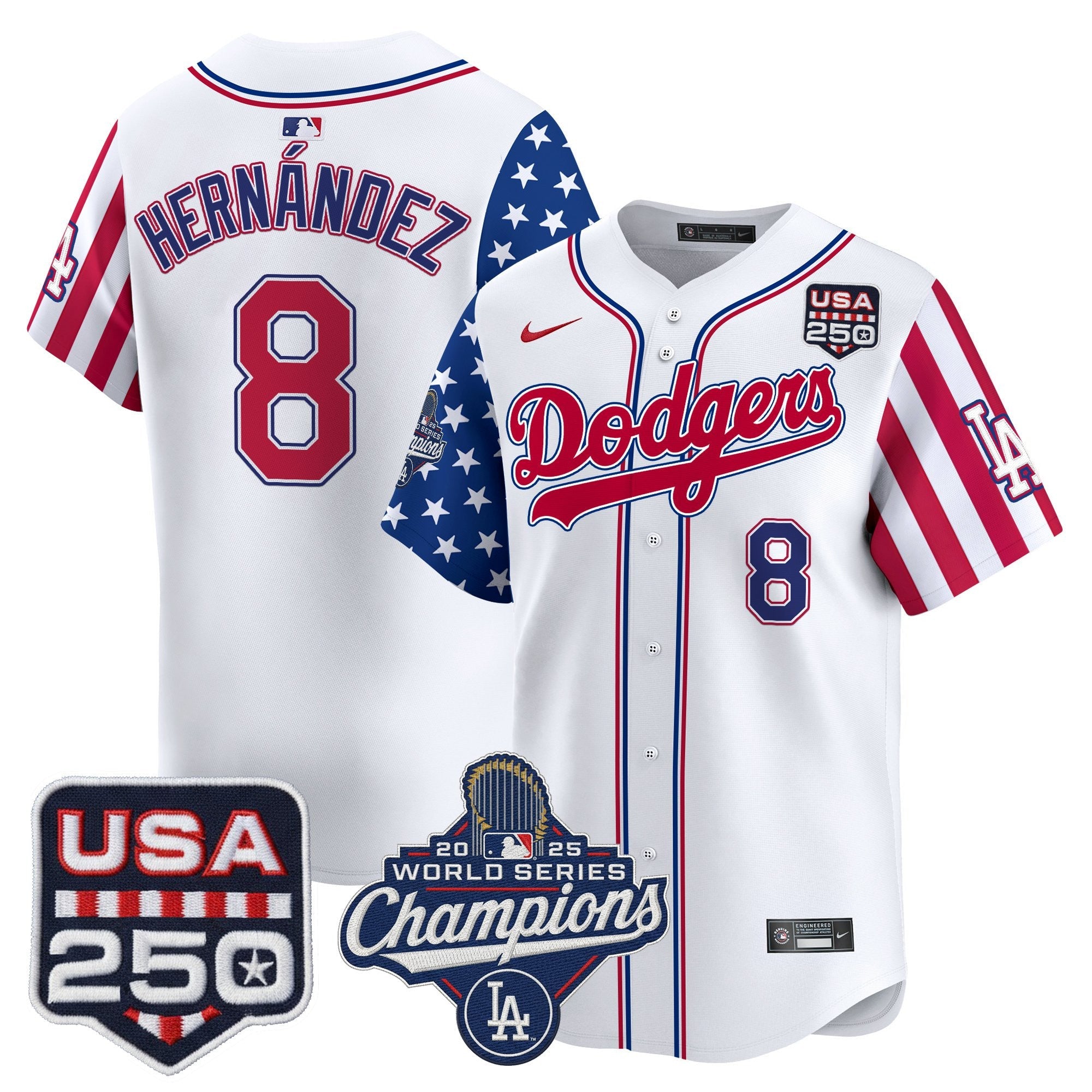 Men's Los Angeles Dodgers "America250 Edition" Vapor Premier Limited Jersey V2 - All Stitched