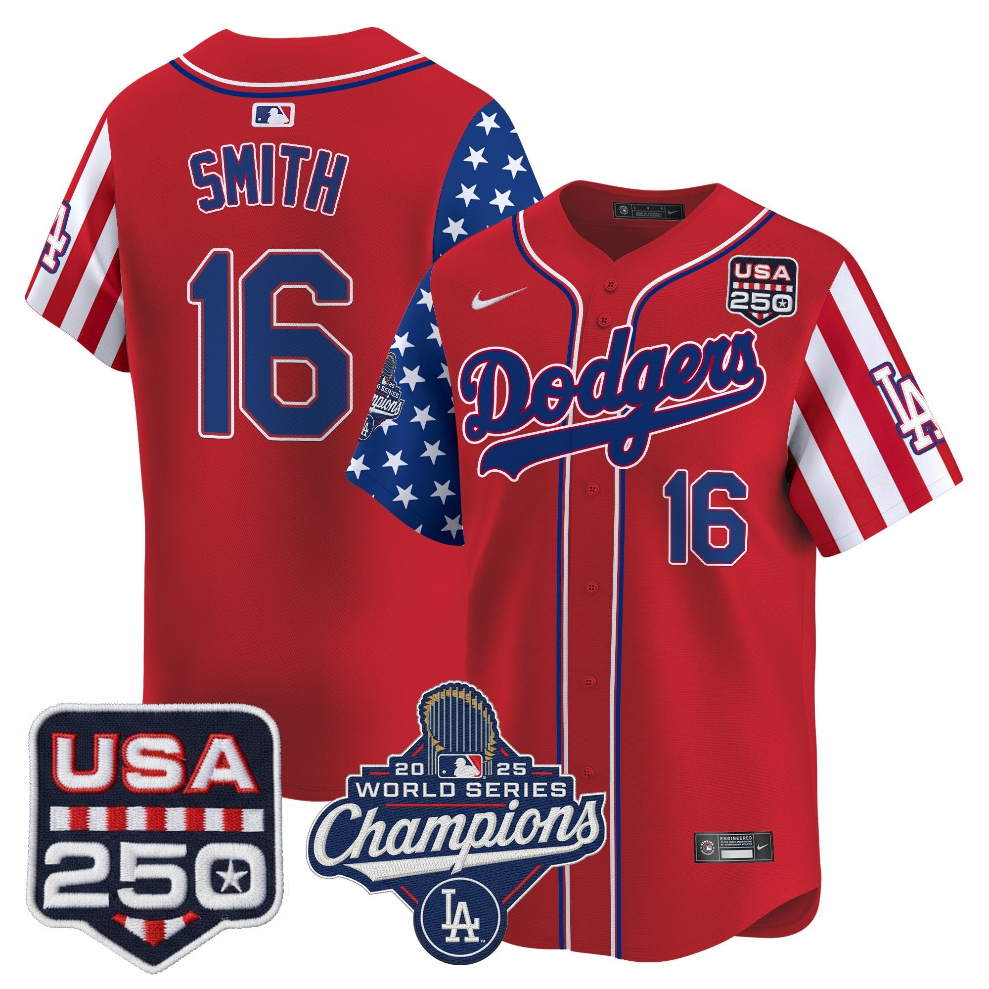 Men's Los Angeles Dodgers "America250 Edition" Vapor Premier Limited Jersey V2 - All Stitched