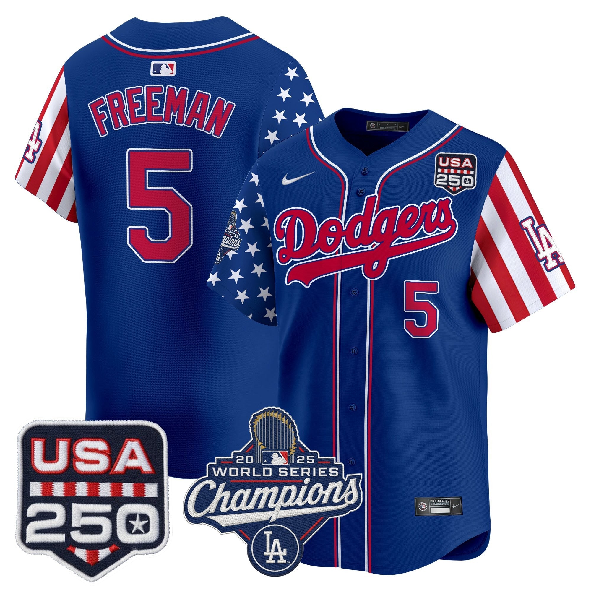 Men's Los Angeles Dodgers "America250 Edition" Vapor Premier Limited Jersey V2 - All Stitched
