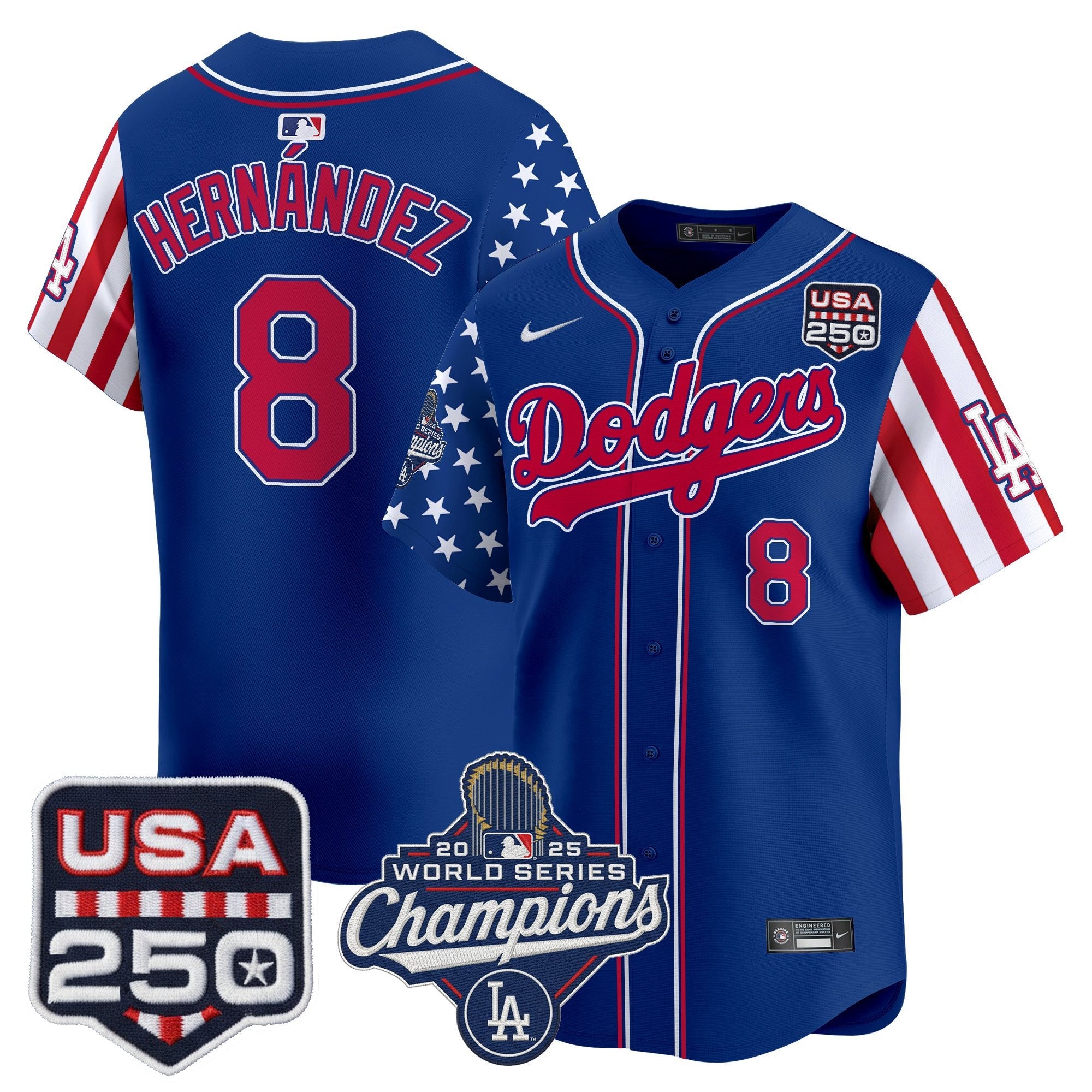 Men's Los Angeles Dodgers "America250 Edition" Vapor Premier Limited Jersey V2 - All Stitched