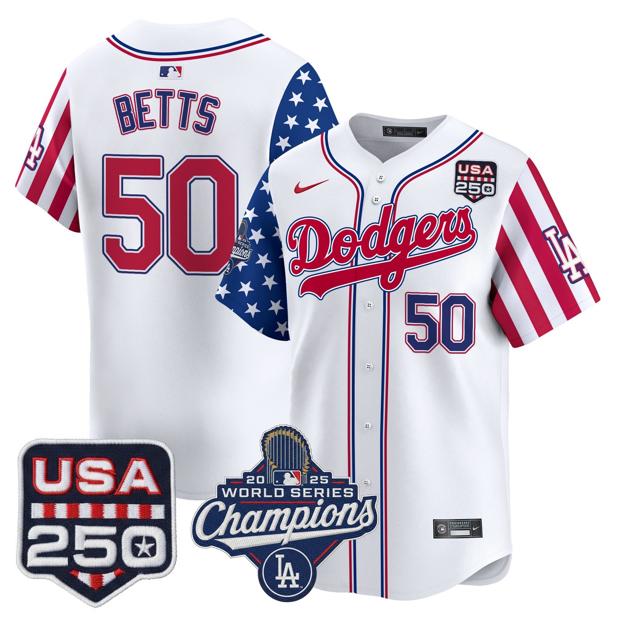 Men's Los Angeles Dodgers "America250 Edition" Vapor Premier Limited Jersey V2 - All Stitched