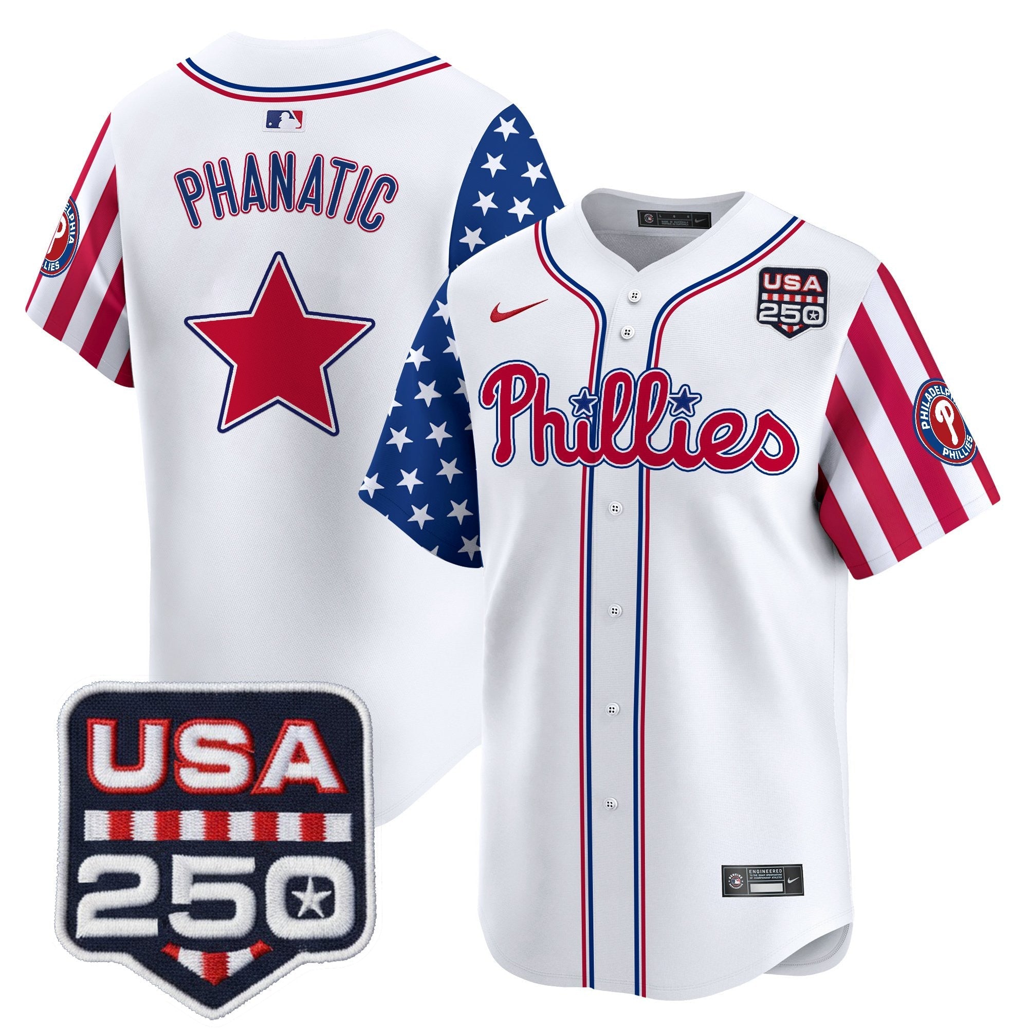 Men's Philadelphia Phillies America250 Edition Vapor Premier Limited Jersey - All Stitched