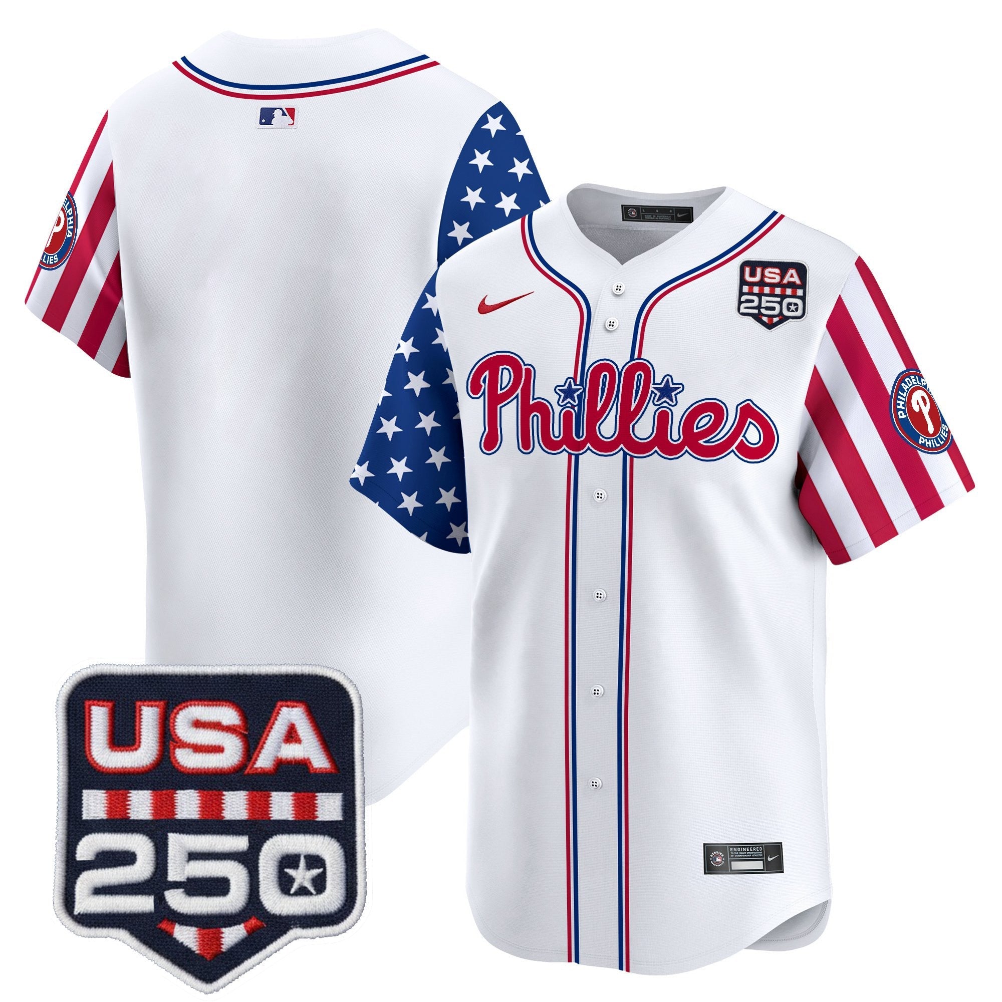 Men's Philadelphia Phillies America250 Edition Vapor Premier Limited Jersey - All Stitched